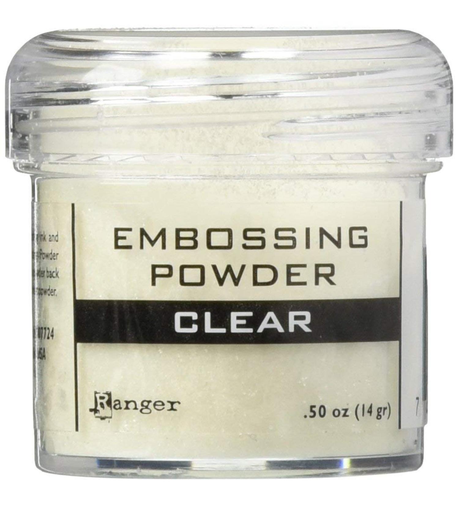 Ranger Embossing Powder .50oz Jar - Clear | High-Quality Crafting Supplies - Buy Online on SooperMarket.com