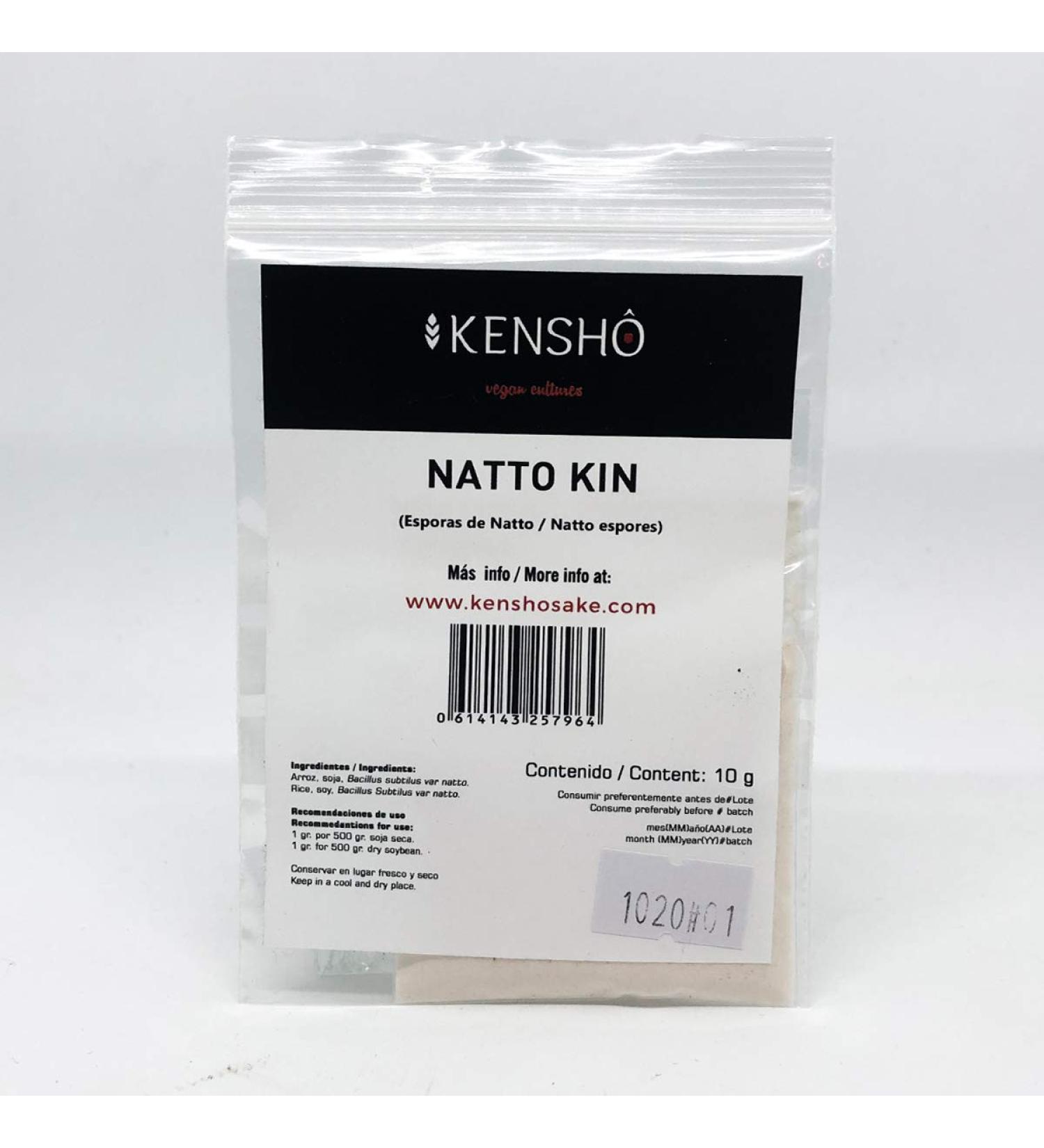 Kensho Natto-Kin 10g: Premium Natto Initiator for Cooking & Fermented Soybean Superfood - Japanese Recipes | Vitamins, Enzymes & Amino Acids - Buy Online on SooperMarket.com