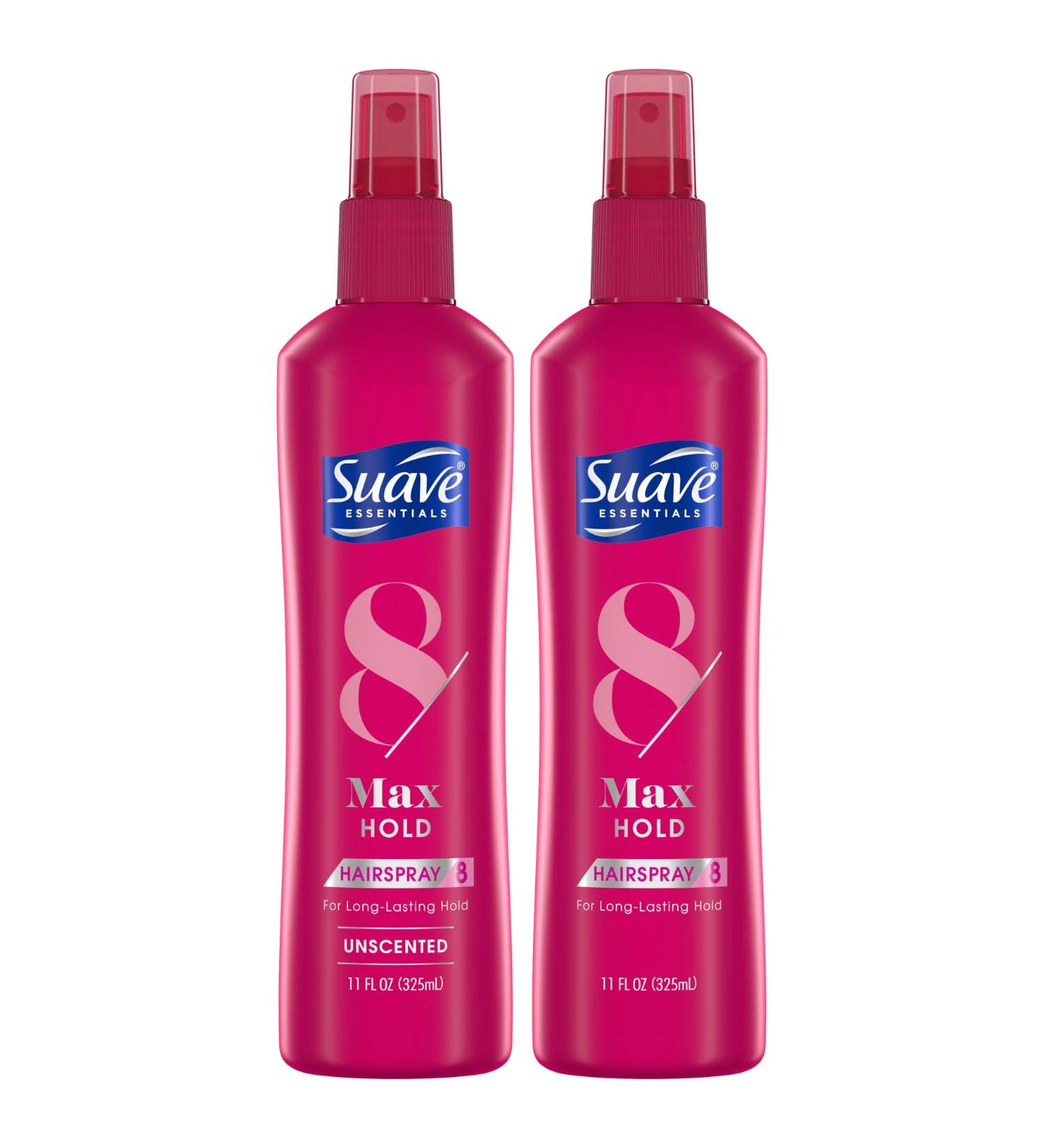 Suave Hairspray Max Hold Bundle Unscented Hairspray + Scented Non-Aerosol Hair Spray 11 Oz Ea (2 Piece Set) - Buy Online on SooperMarket.com