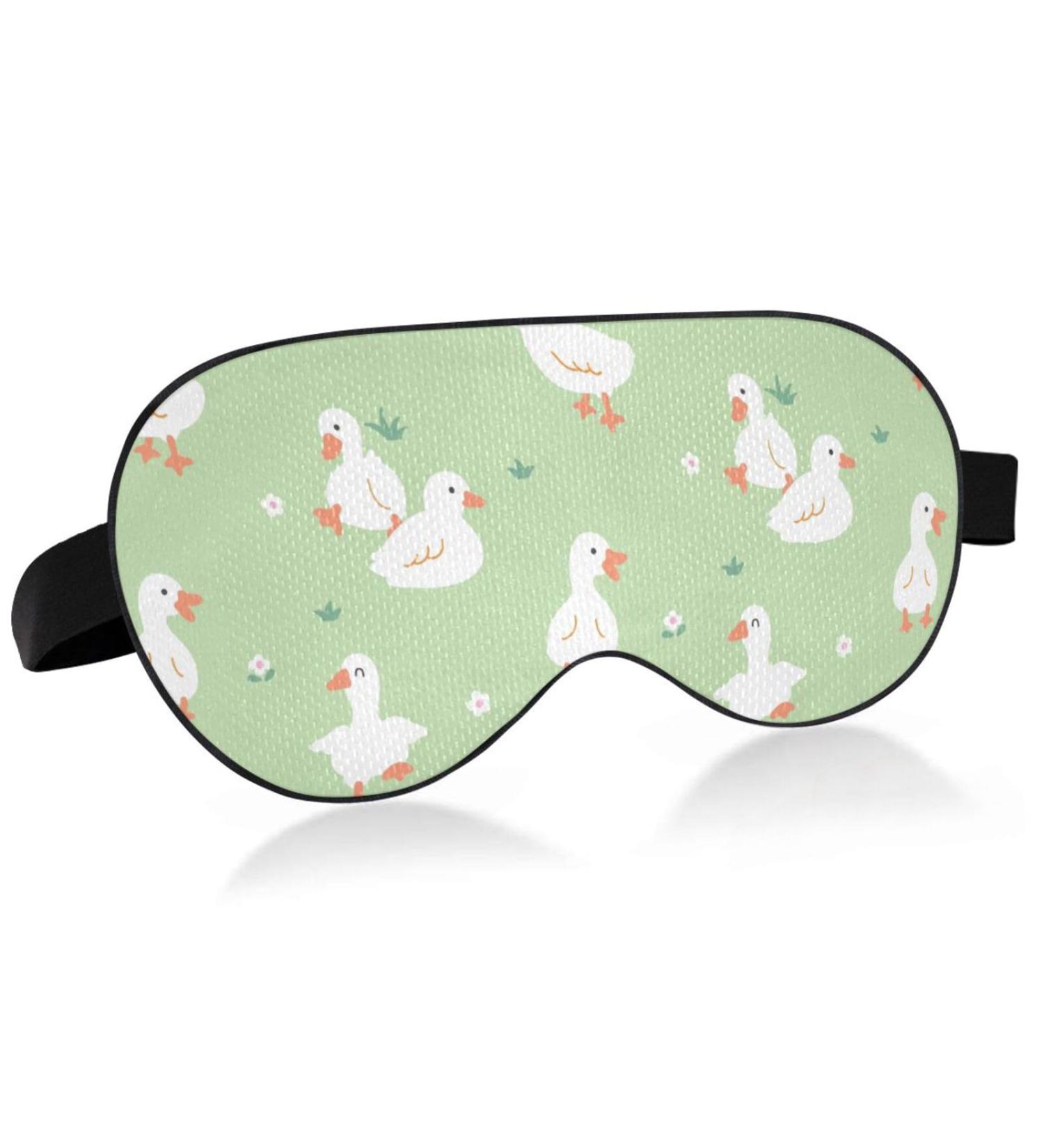 Haskirky Light Blocking Eye Mask - Breathable & Adjustable for Men and Women | Perfect for Travel, Yoga, Meditation, and Office Deep Sleep | Cute Duck Design - Buy Online on SooperMarket.com