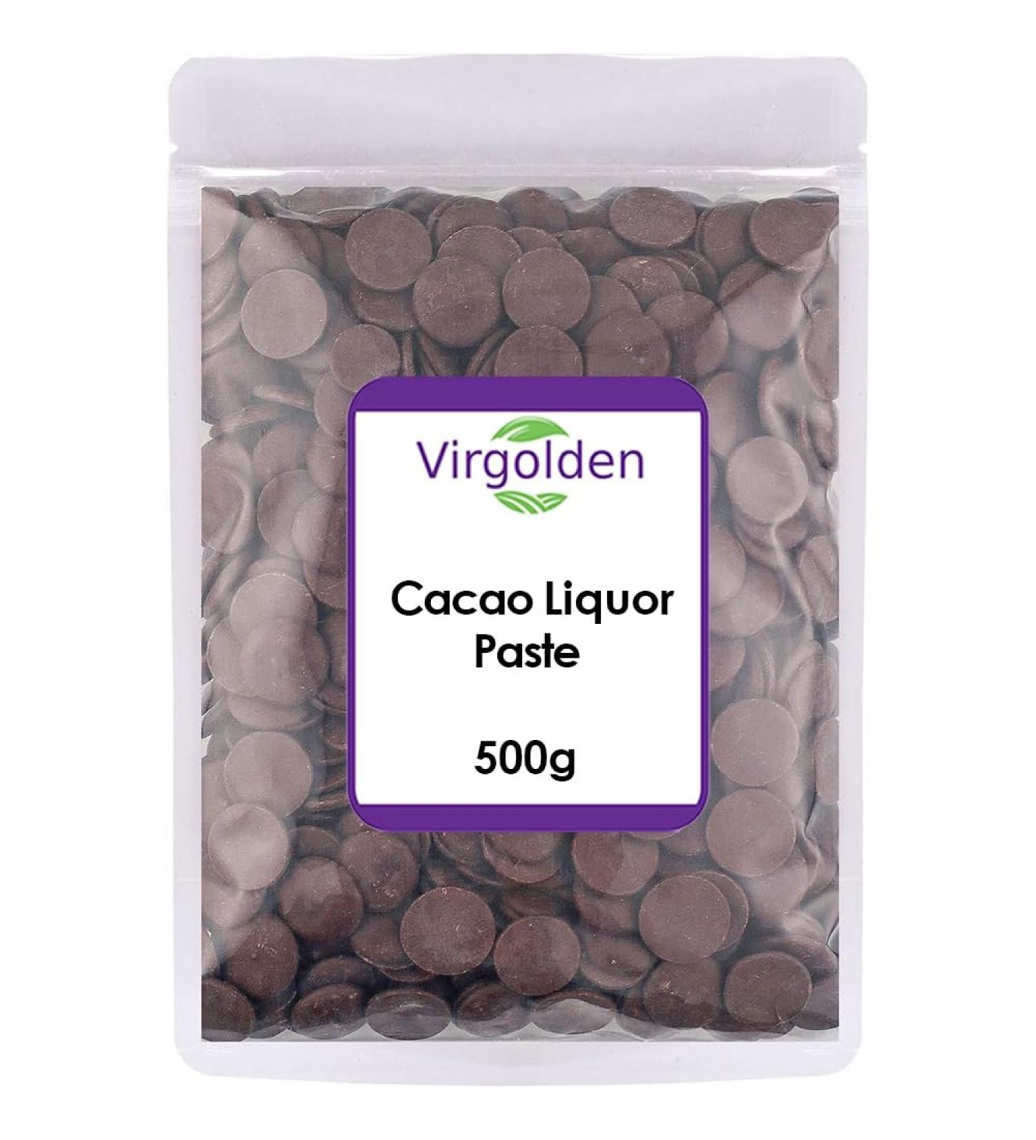 Cacao Liquor Paste 500g Liquor Chunks Cacao Mass by Virgolden - Buy Online on SooperMarket.com