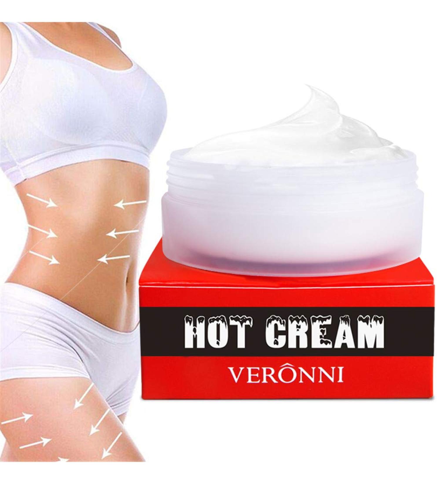 VERONNI Hot Cream - Anti-Cellulite Skin Toning & Slimming Cream for Men & Women - Natural Heating Formula - Buy Online on SooperMarket.com