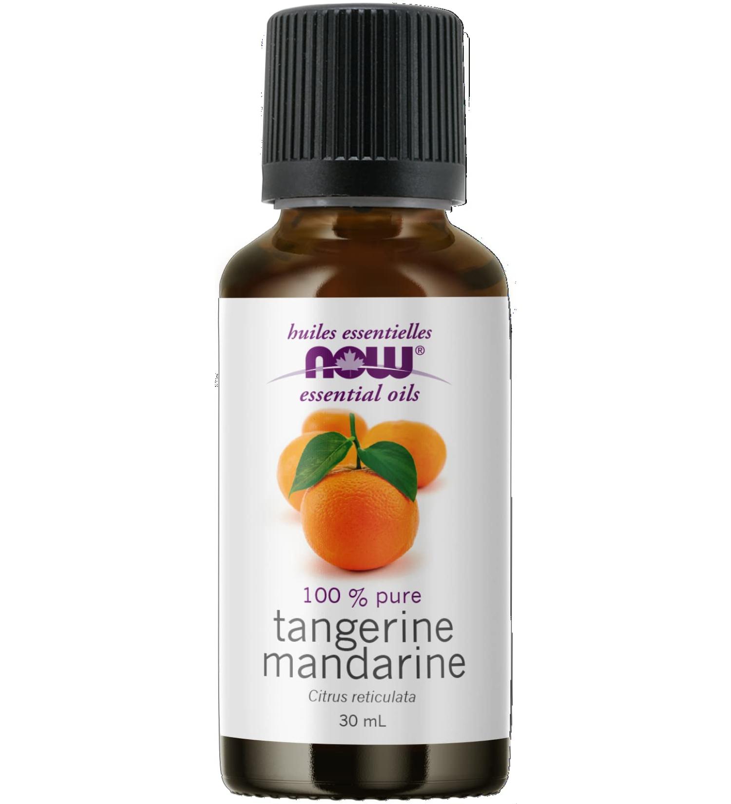 NOW Essential Oils Tangerine Oil Cheerful Aromatherapy Scent Cold Pressed 100% Pure Vegan Child Resistant Cap 30mL - Buy Online on SooperMarket.com