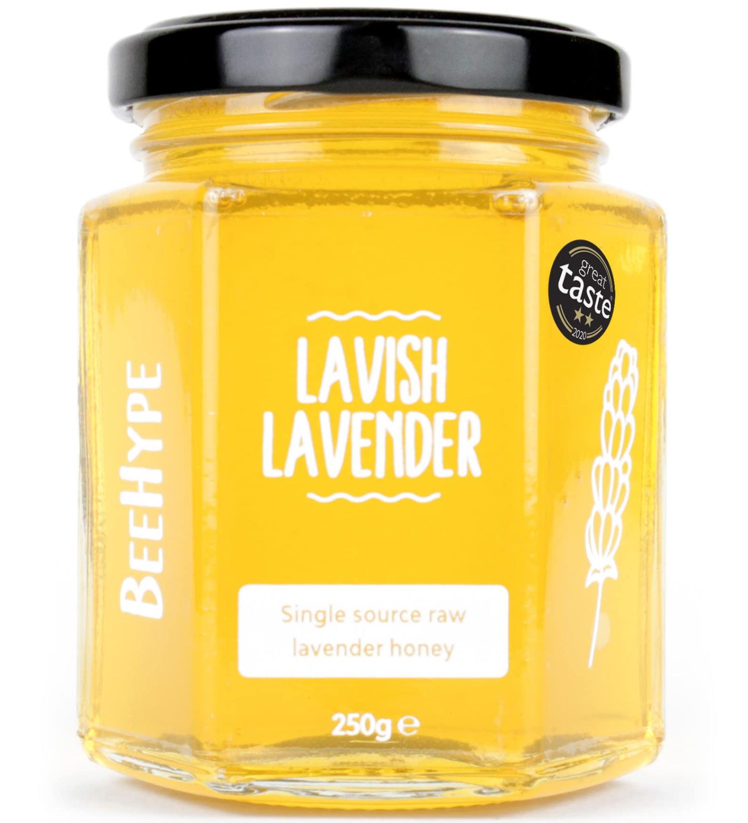 BeeHype Lavish Lavender 100% Pure Raw Honey - Enriched with Natural Enzymes, Vitamins, Minerals, and Antioxidants - 250g - Buy Online on SooperMarket.com