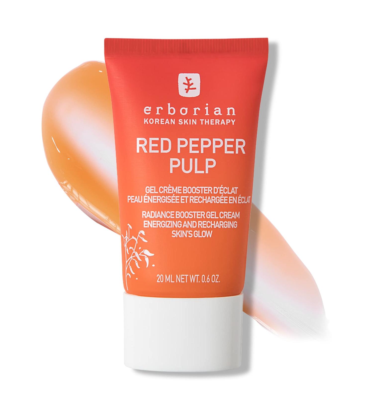 Erborian Red Pepper Pulp Gel Moisturizer - Hydrating Energizing & Radiance Boosting Facial Cream - Korean Skin Therapy - 0.6 oz - Buy Online on SooperMarket.com