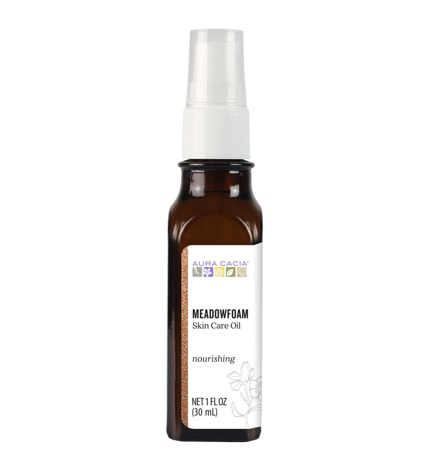 Aura Cacia Meadowfoam Skin Care Oil 30ml | GC/MS Tested Purity | Natural Moisturizer | Limnanthes Alba | International Shipping Available - Buy Online on SooperMarket.com