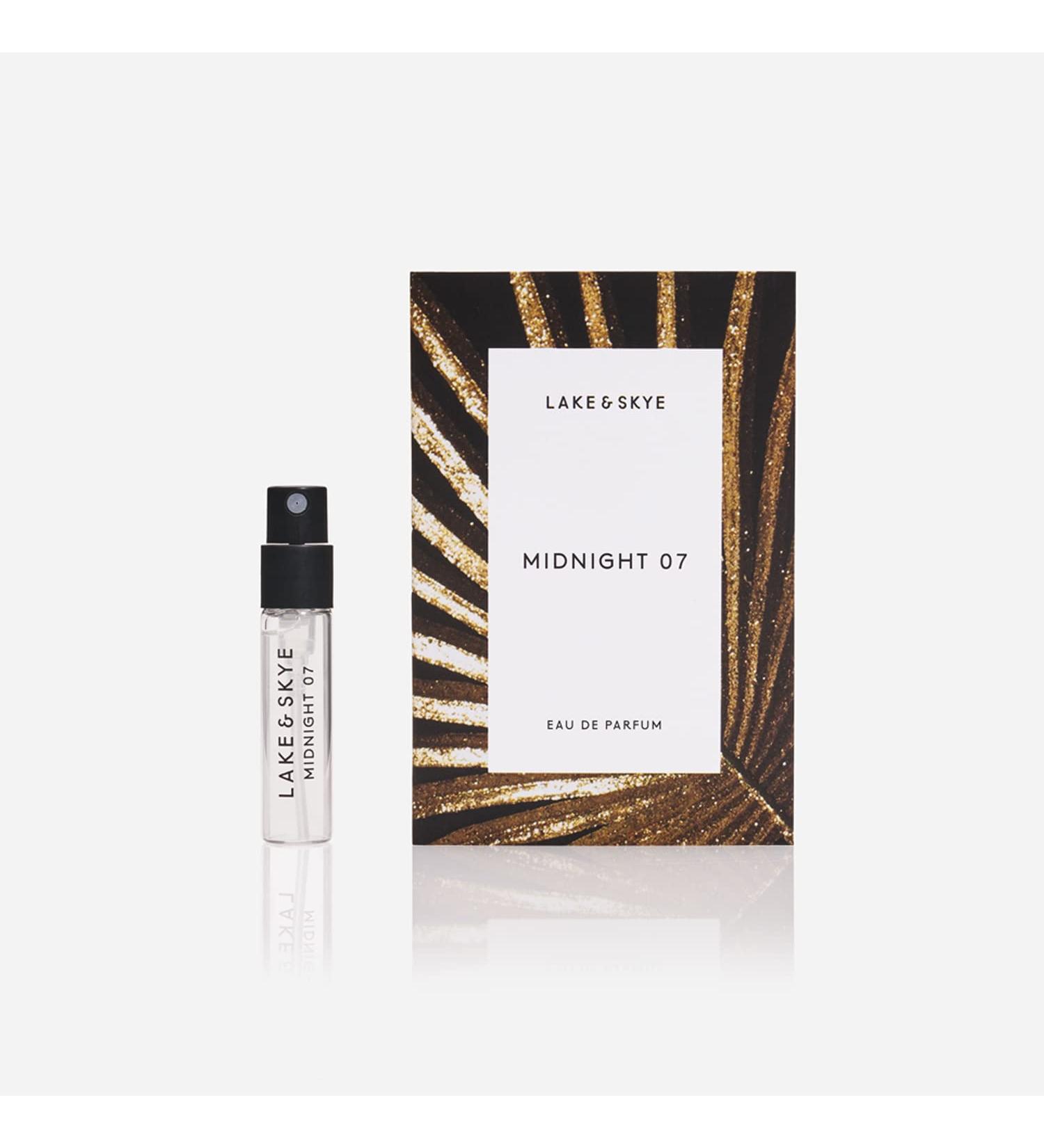 Lake & Skye Midnight 07 Eau de Parfum Spray Long Lasting Fragrance Paraben Phtalates and Sulfates Free 0.06 fl oz (2 ml) - Alluring Mysterious Fruity 0.06 Fl Oz (Pack of 1) - Buy Online on SooperMarket.com