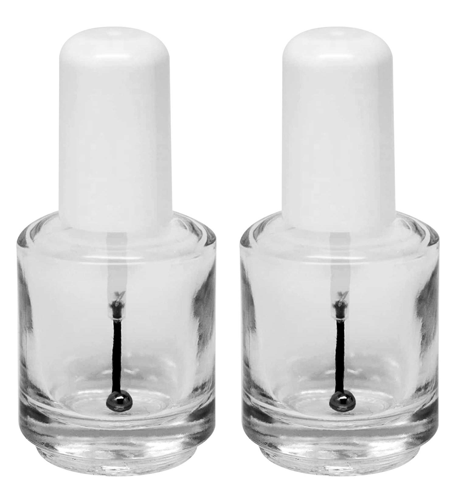 Buy Karlash Premium 0.5 Oz Empty Polish Bottle Set - Clear with Brush & Mixing Ball - International Shipping - Buy Online on SooperMarket.com