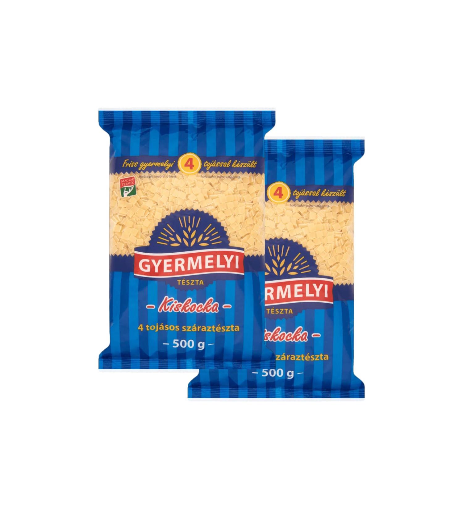 Gyermelyi Mini Squers Pasta (Kiskocka) 500g Pack of 2