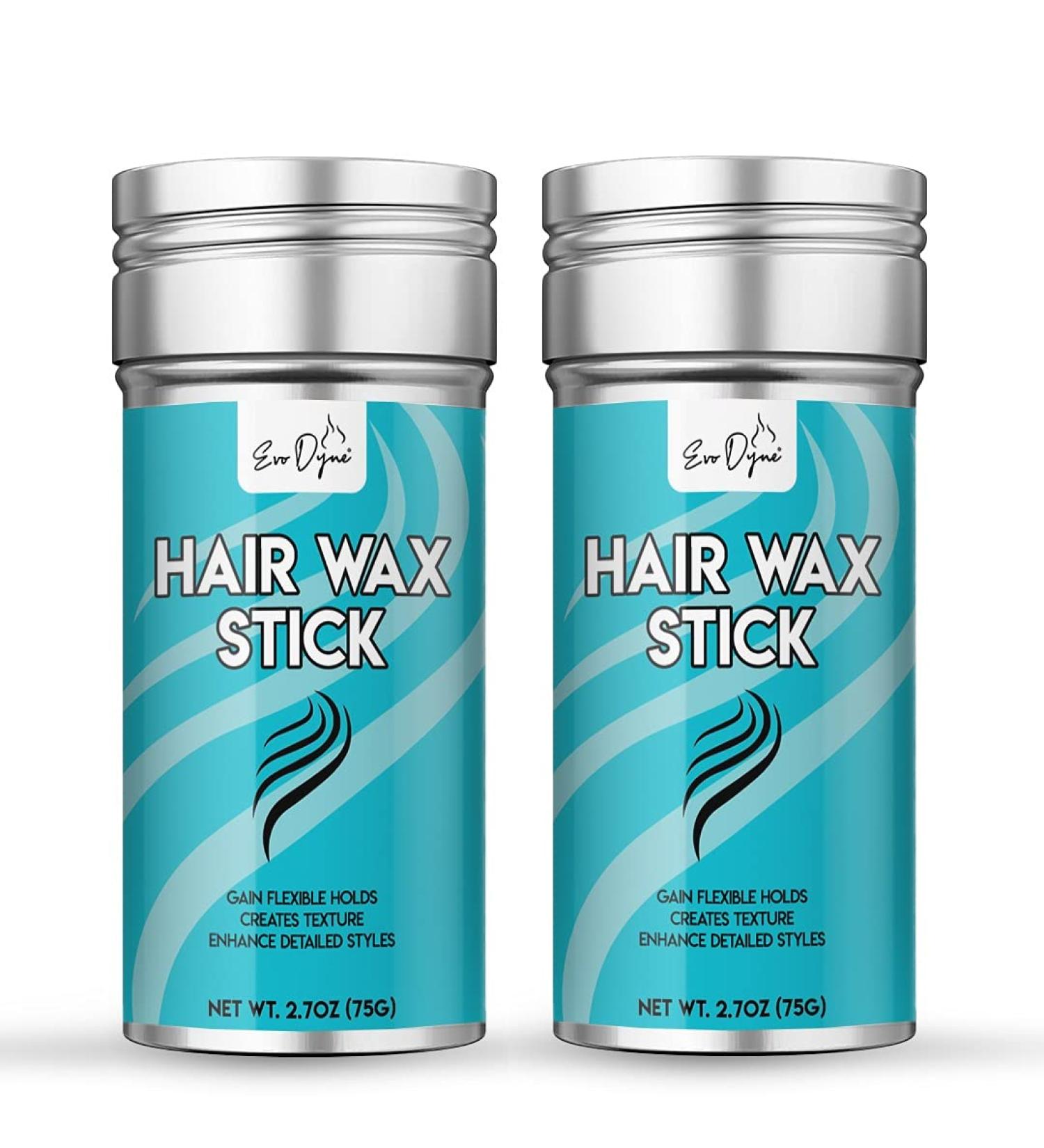 Evo Dyne Hair Wax Stick 2-Pack (5.4 oz) - Flexible Hold for Detailed Styles | Uni-Sex Formula for Hair & Wigs - Buy Online on SooperMarket.com