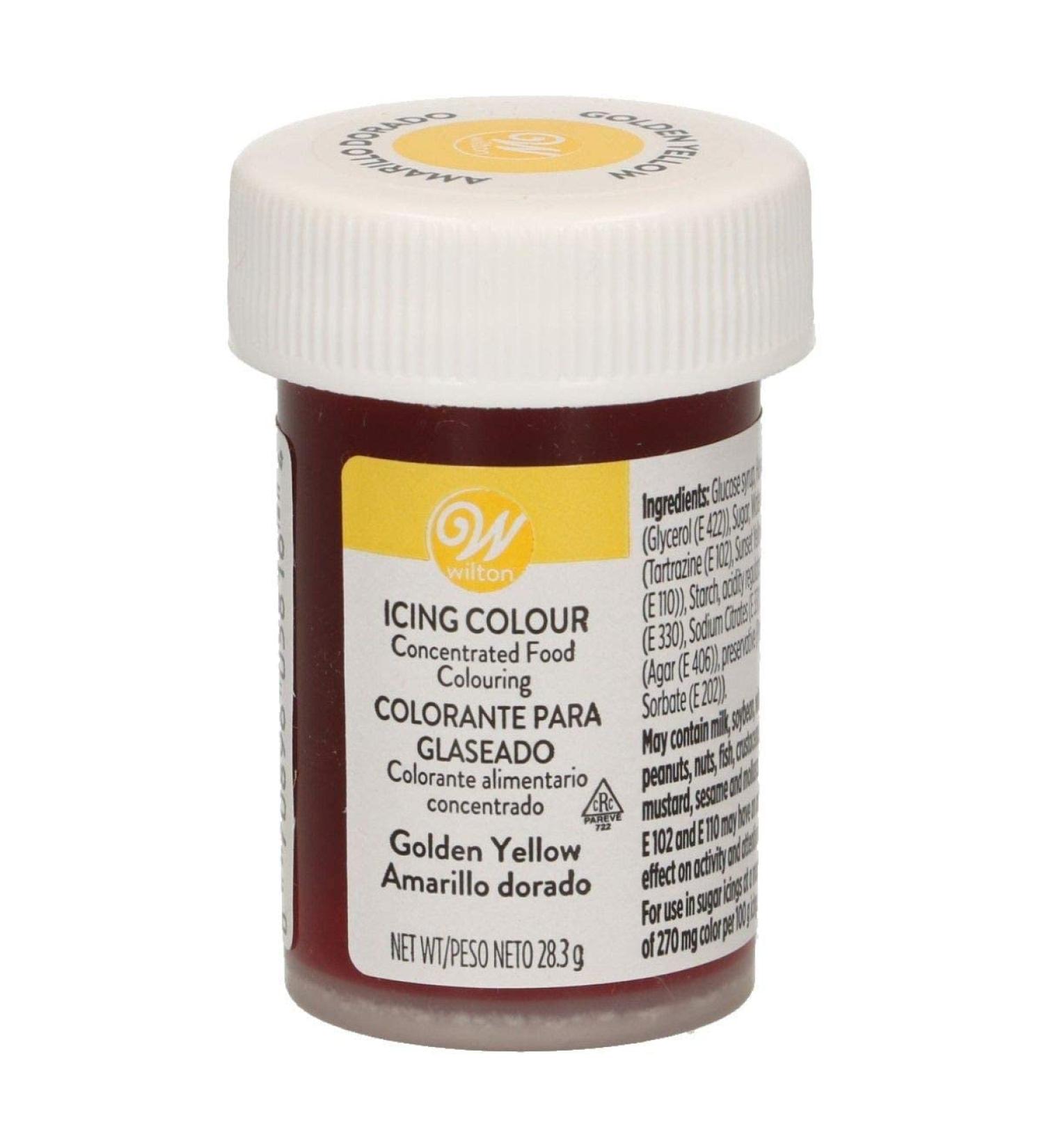 Wilton Golden Yellow Gel Icing Colour 28.3g - Vibrant and Intense Yellow Food Coloring - Buy Online on SooperMarket.com