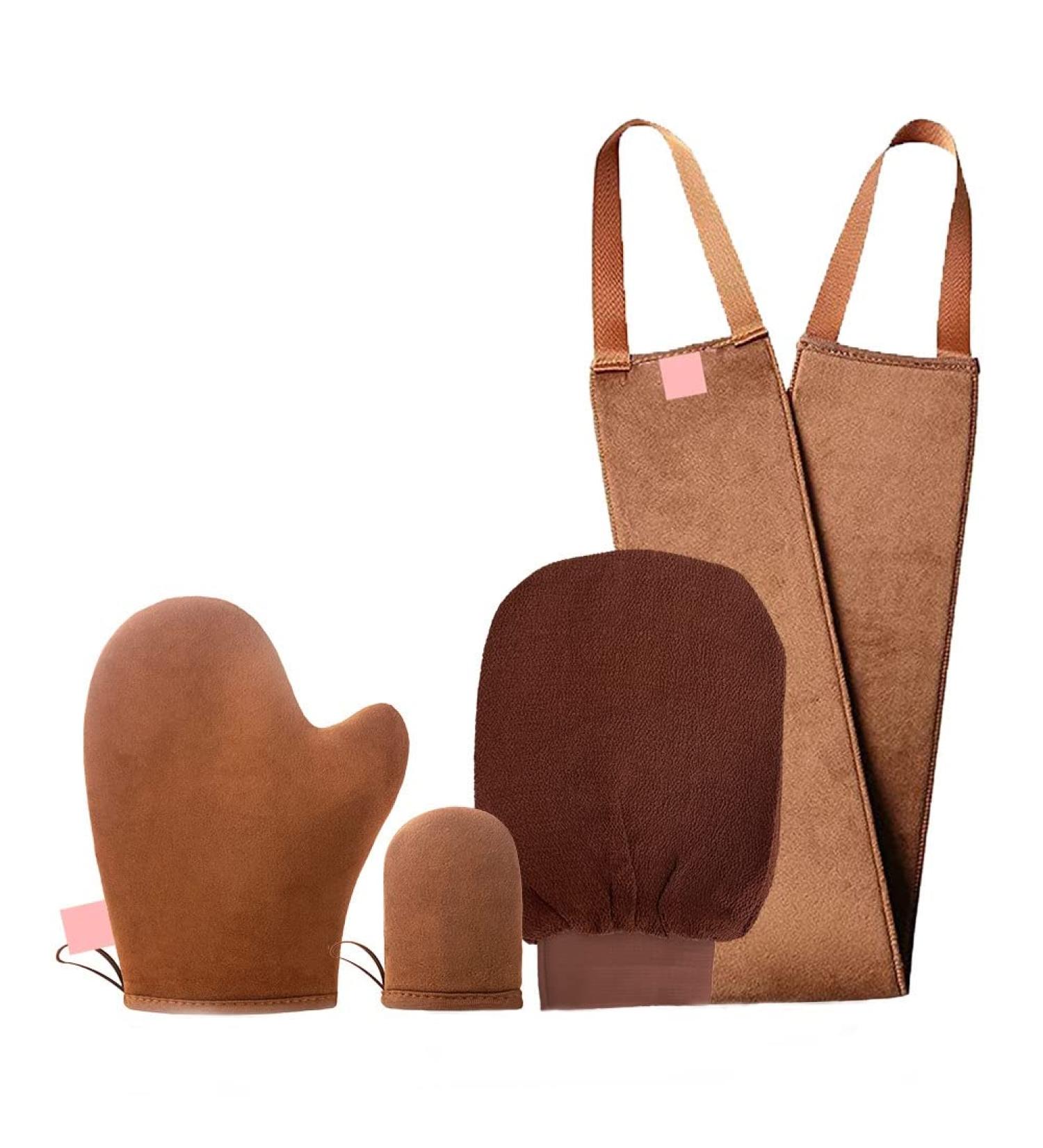 Wresetly Tanning Oiler Gloves Set Replacement Spare Parts Sunless Tanning Applicator Body Flocking Gloves Oiling Tool Self Tanning Gloves Applicator - Buy Online on SooperMarket.com