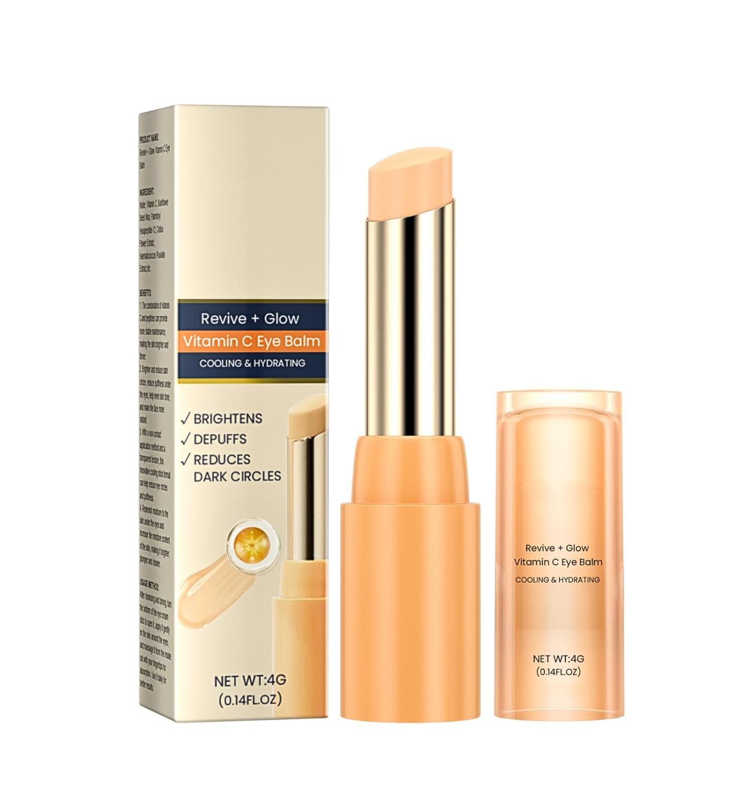 Vitamin C Eye Cream Stick Glow Eye Stick Eye Cream for Dark Circles and Puffy Eyes Under Eye Cream for Women/Men Eye Cream Anti Aging Eye Balm Stick Cooling & Hydrating Skincare 1 - Buy Online on SooperMarket.com