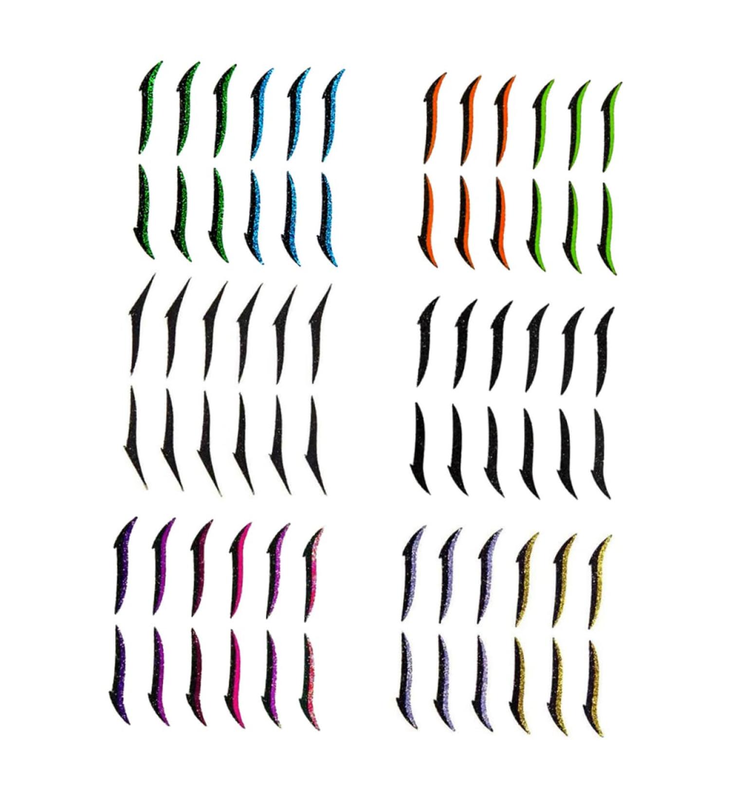 HAPINARY 6pcs Eyeliner Nasal Trimmers for Men Eye Line Strip Glitter Duct Tape Double Eyelid Tapes Plastic - Buy Online on SooperMarket.com
