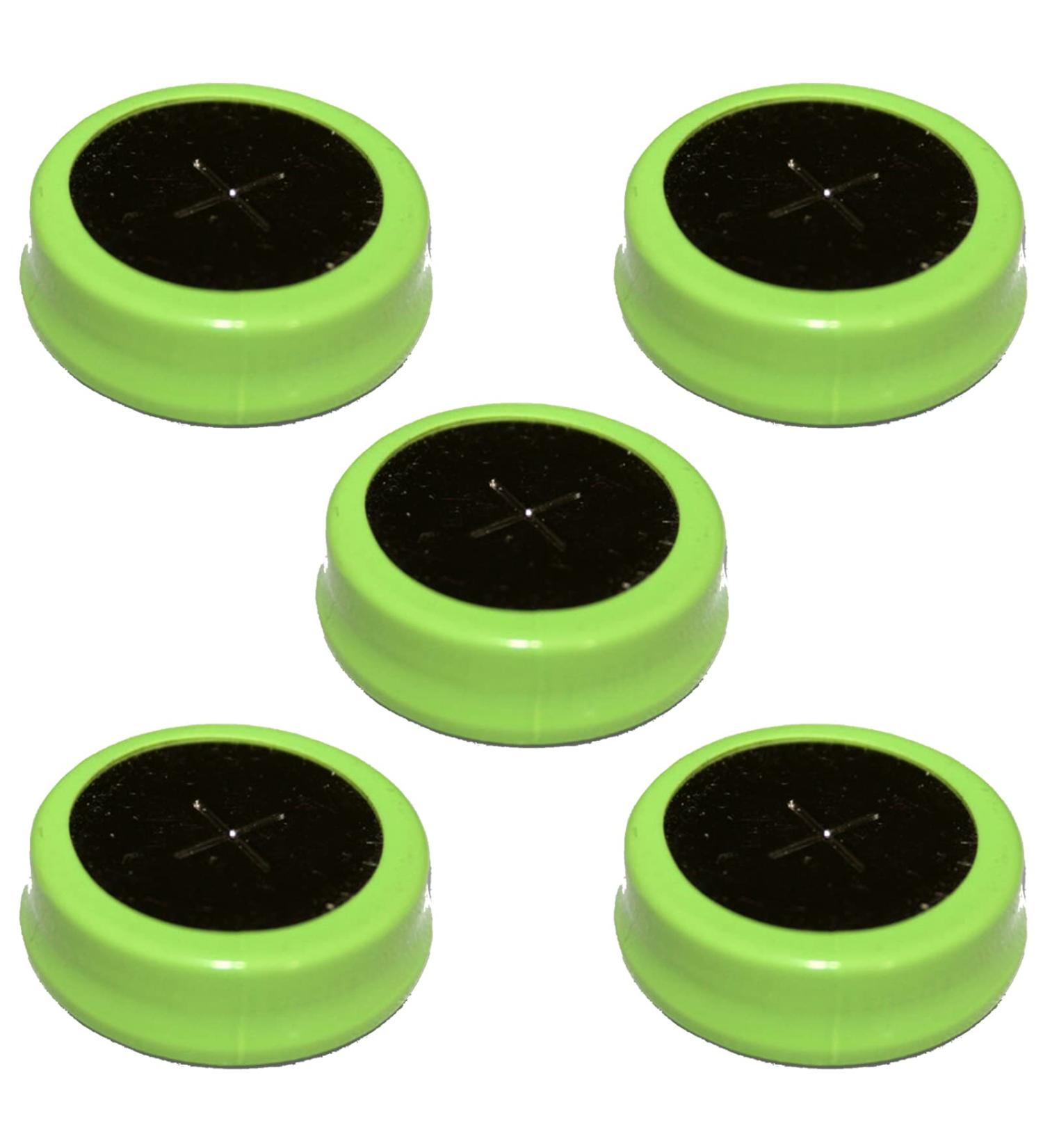 5pcs NiMH 1.2V Flat Top Coin Cell Rechargeable Battery 80mAh