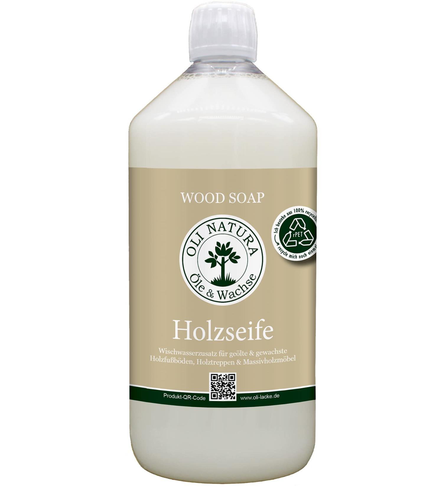 Oli-Natura Wood Soap 1L | Natural Cleaner for Oiled & Waxed Wood Surfaces | Ideal for Parquet Furniture & Stairs - Buy Online on SooperMarket.com