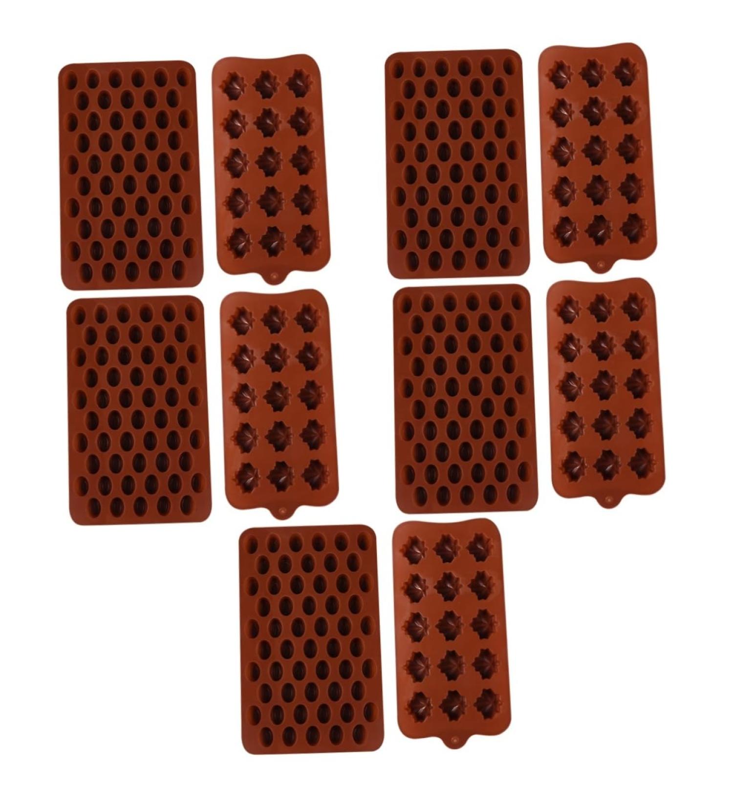 Alipis 10 Pcs Chocolate Mold Cookie Baking Soap Mold Silicone Lollipop Mold Muffin Silicone Molds Pudding Kitchen Frying Mould Ice Cube Trays Chocolate Baking Mold Ice Cubes Fondant Mold - Buy Online on SooperMarket.com