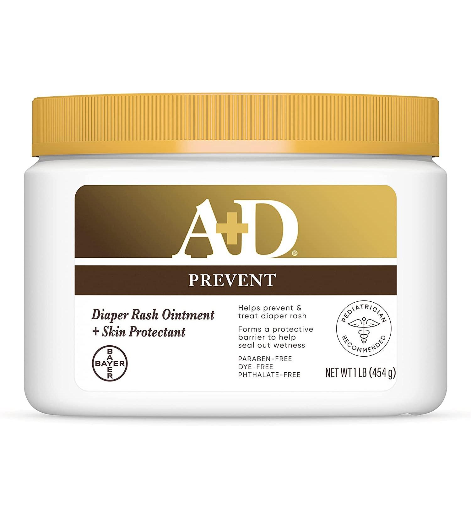 A+D Original Diaper Rash Ointment 1 Pound Jar - 2 Pack | Lanolin & Petrolatum Formula to Prevent Baby Rash - Buy Online on SooperMarket.com