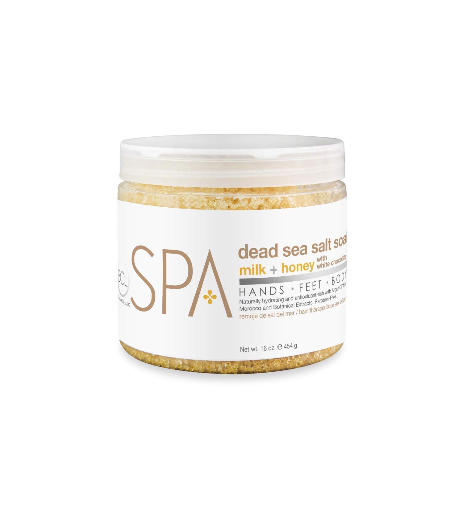 BCL Spa Bath Salt Milk + Honey - Dead Sea Salt Soak for Relaxation | International Shipping - Buy Online on SooperMarket.com