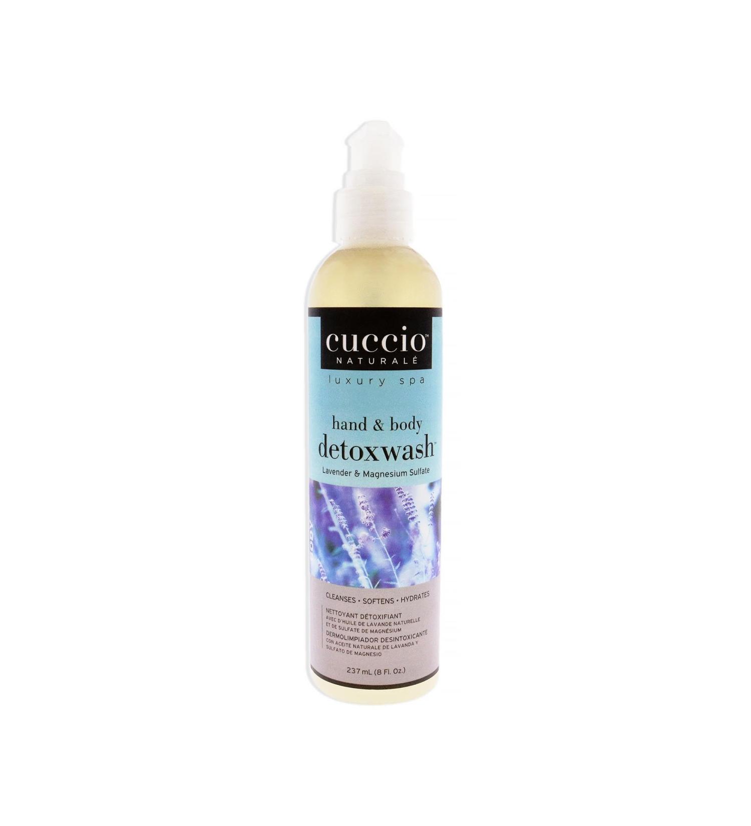 Cuccio Naturale Hand And Body Detoxwash - Helps Get Silky Smooth Skin And Leaves It Delecately Scented - Exfoliates Cleanses - Refreses And Hydrates - Lavendar And Magnesium Sulfate - 8 Oz