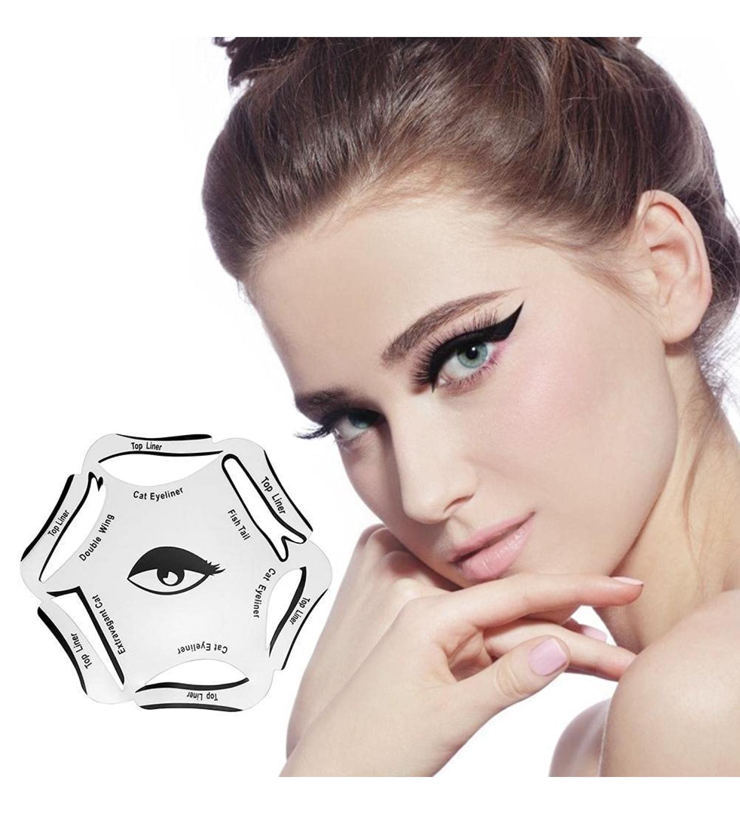 2 Pcs Eyeliner Stencils - Easy-to-Use Eyeliner Template Set - Buy Online on SooperMarket.com