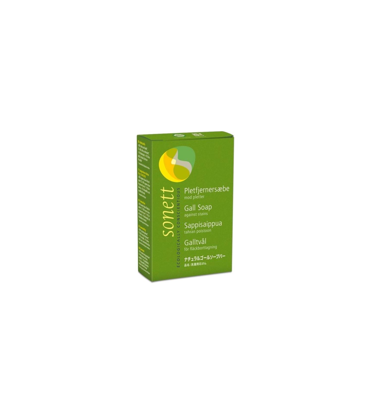 Sonett Organic Traditional Stain Removers Gall Soap - Effective on Ink Blood Grease Fruit Marks (Pack of 1) - International Shipping Available - Buy Online on SooperMarket.com