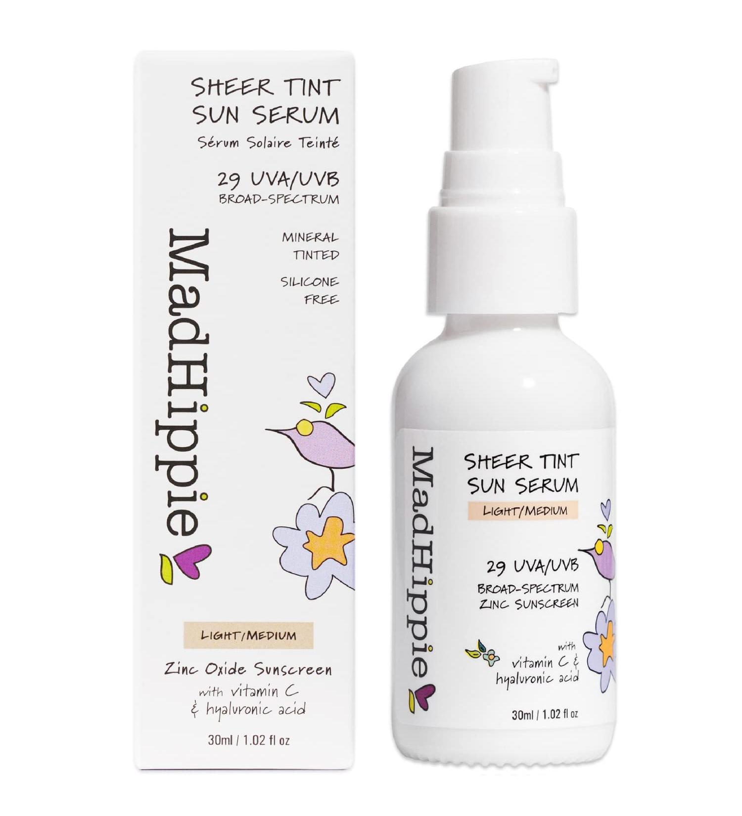 Mad Hippie Sheer Tint Sun Serum SPF 29 | Tinted Moisturizer with Vitamin C & Hyaluronic Acid | Reef Safe | 1.02 Oz - Buy Online on SooperMarket.com