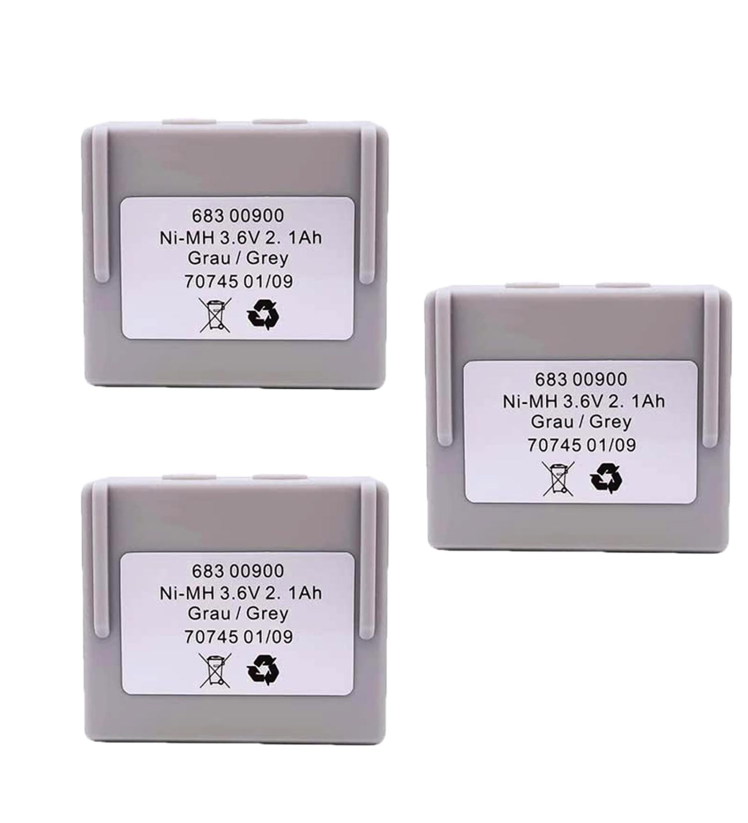3 Pack 3.6V 68300900 Rechargeable Battery | 2100mAh NI-MH for HETRONIC Remote Control - International Shipping Available - Buy Online on SooperMarket.com
