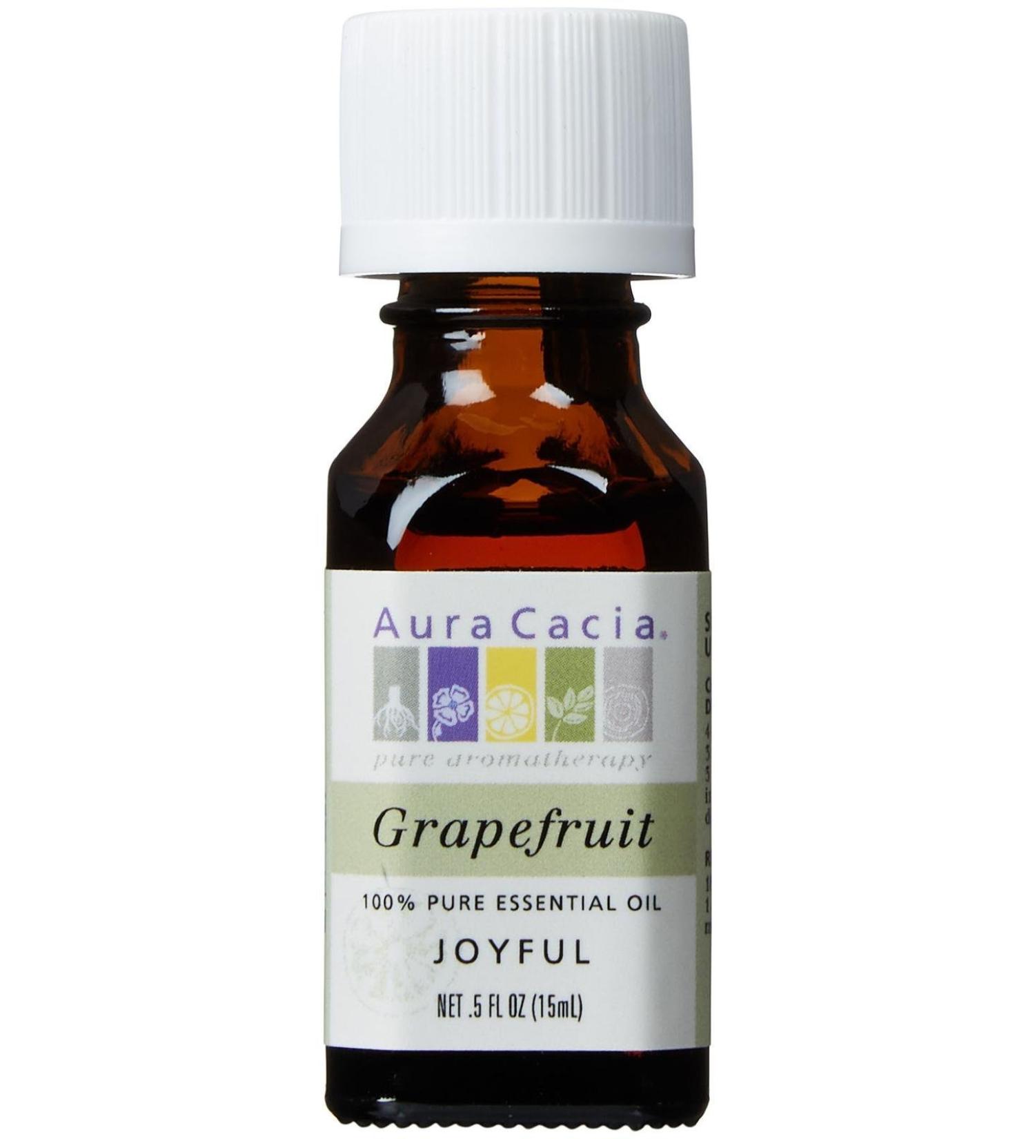 Aura Cacia Pure Essential Oil Grapefruit .5 fl oz (15 ml)