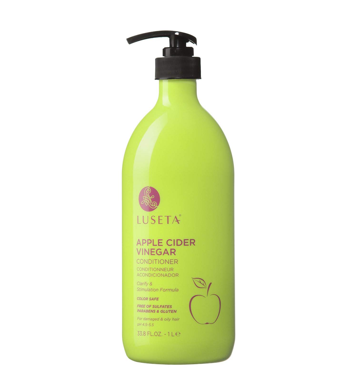 Luseta Apple Cider Vinegar Conditioner for Damaged and Oily Hair -Infused with Pyrus Malus for Clarify & Stimulation Sulfate Free Paraben Free 33.8oz