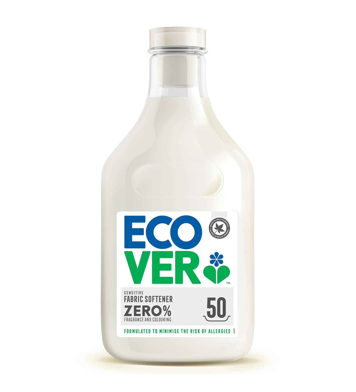 Ecover Zero Sensitive Fabric Softener 1.5L - Gentle & Effective | Eco-Friendly Formula - Buy Online on SooperMarket.com