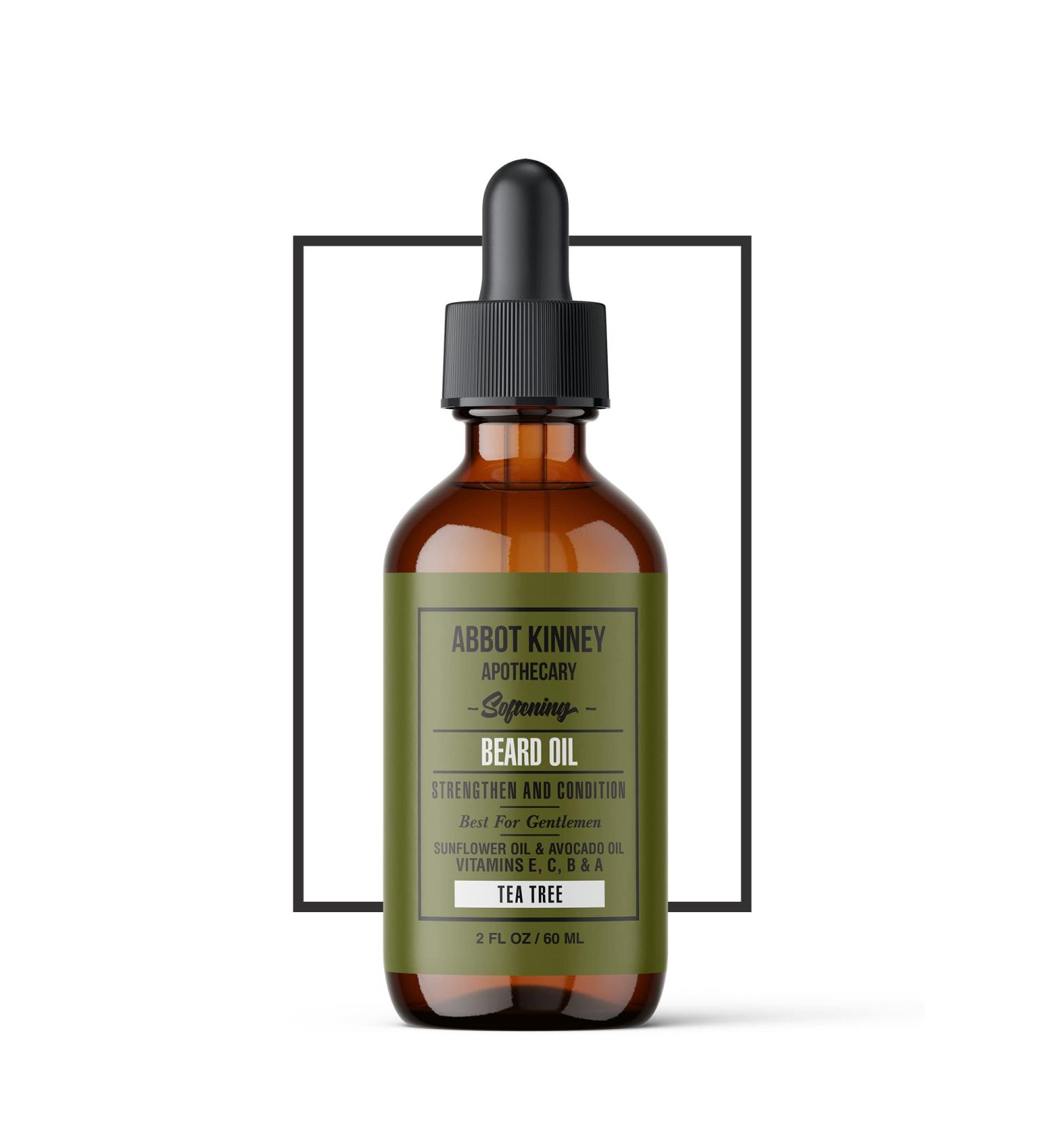 Softening Beard Oil - Strengthen & Condition with Natural Oils | Tea Tree - 2 oz - Buy Online on SooperMarket.com
