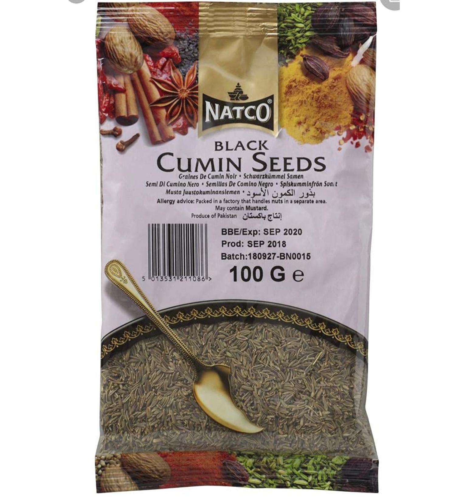Natco Black Cumin Seeds 100g - Premium Quality Spice - Buy Online on SooperMarket.com
