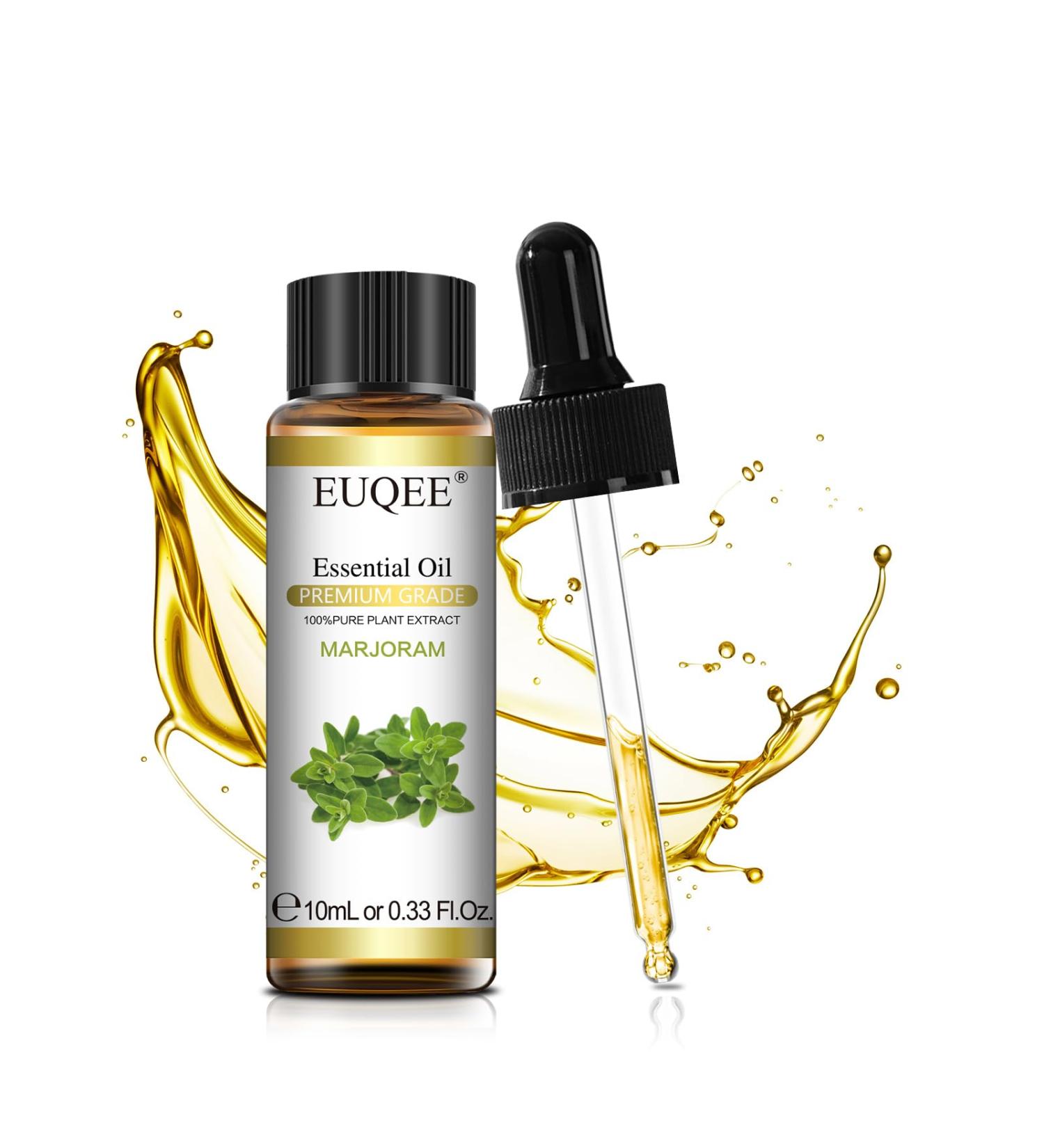 EUQEE Marjoram Essential Oil 10ml Pure Natural Marjoram Oils Aromatherapy Essential Oils for Diffusers for Home Relax Humidifiers Marjoram 10.00 ml (Pack of 1) - Buy Online on SooperMarket.com