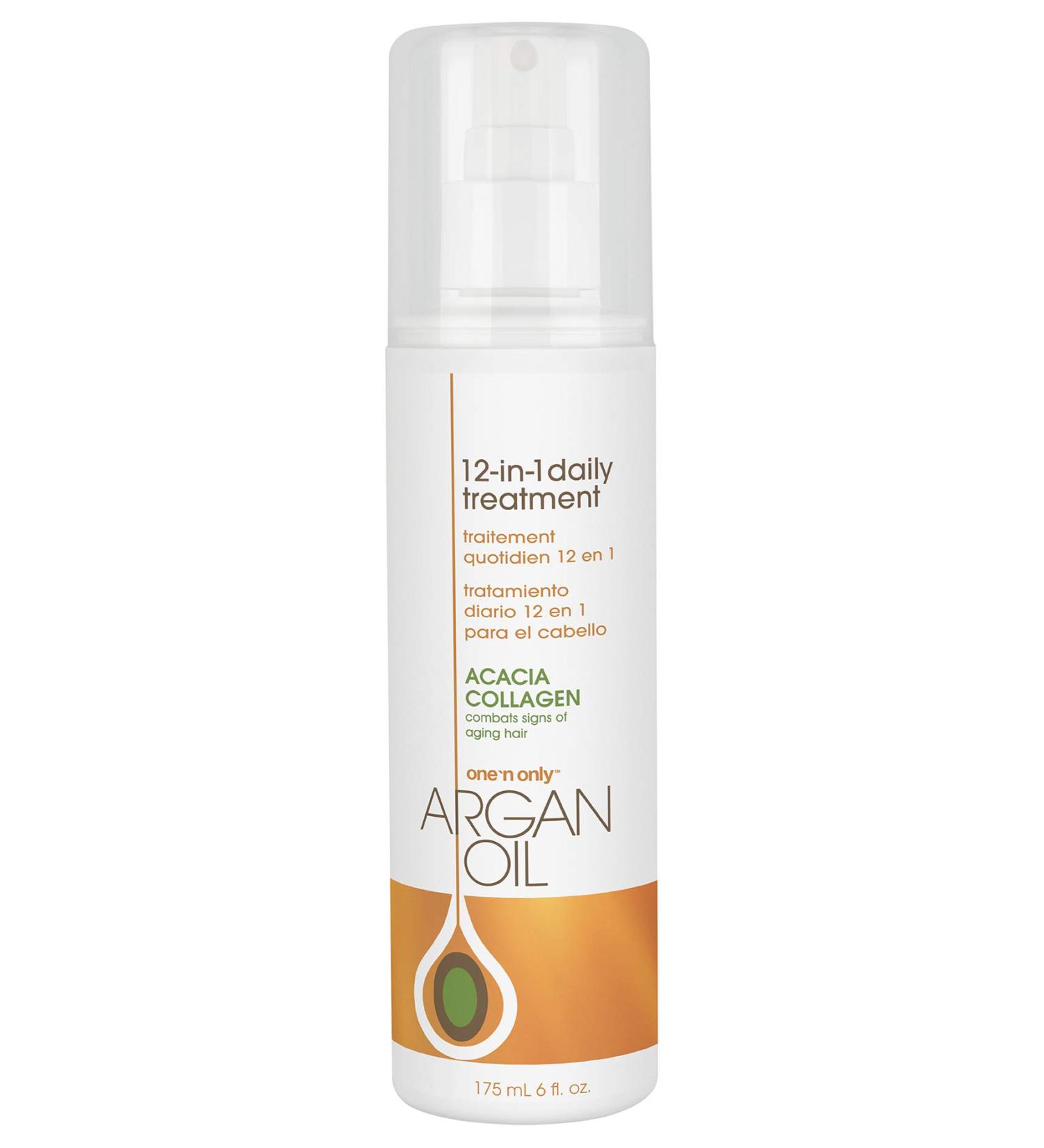 One 'n Only Argan Oil 12-in-1 Daily Treatment - Lightweight Formula for Frizz Control, Smoothing, Detangling, and Moisturizing - 6 Fl. Oz - Buy Online on SooperMarket.com
