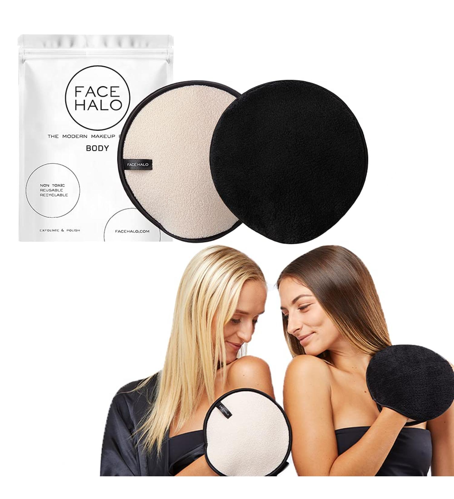 Face Halo Body Exfoliator & Polish - Dual-sided Mitt with HaloTech Fibers | Chemical-Free and Eco-Friendly | Gentle on All Skin Types | Saves Money with Just Add Water - Buy Online on SooperMarket.com