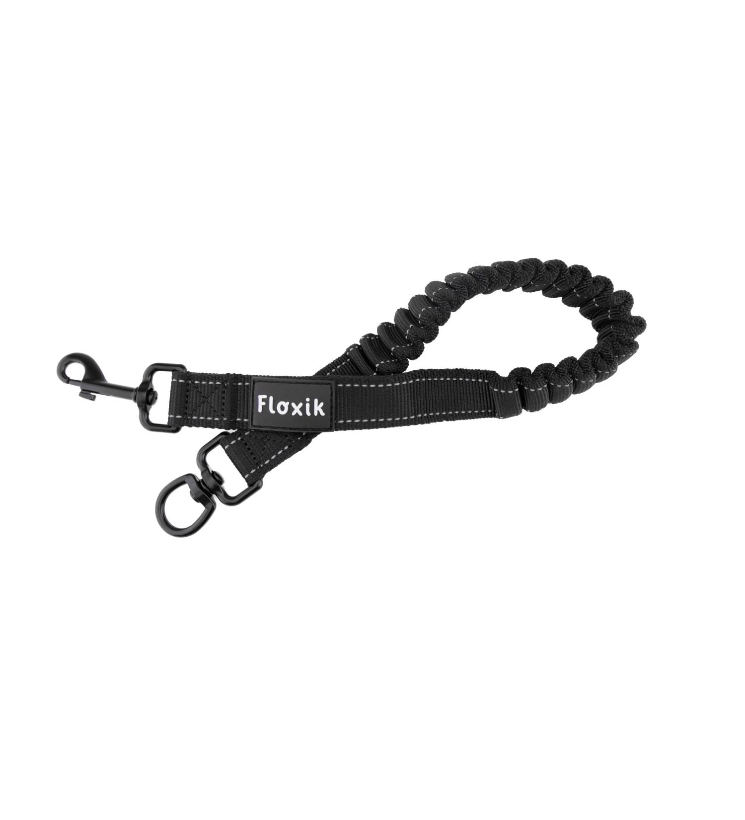 FLOXIK RUTICATIONS Elastic Slear for Medium-Sized Dogs | Bungee Leash Extension for Jogging Cycling & Walking - Black - Buy Online on SooperMarket.com