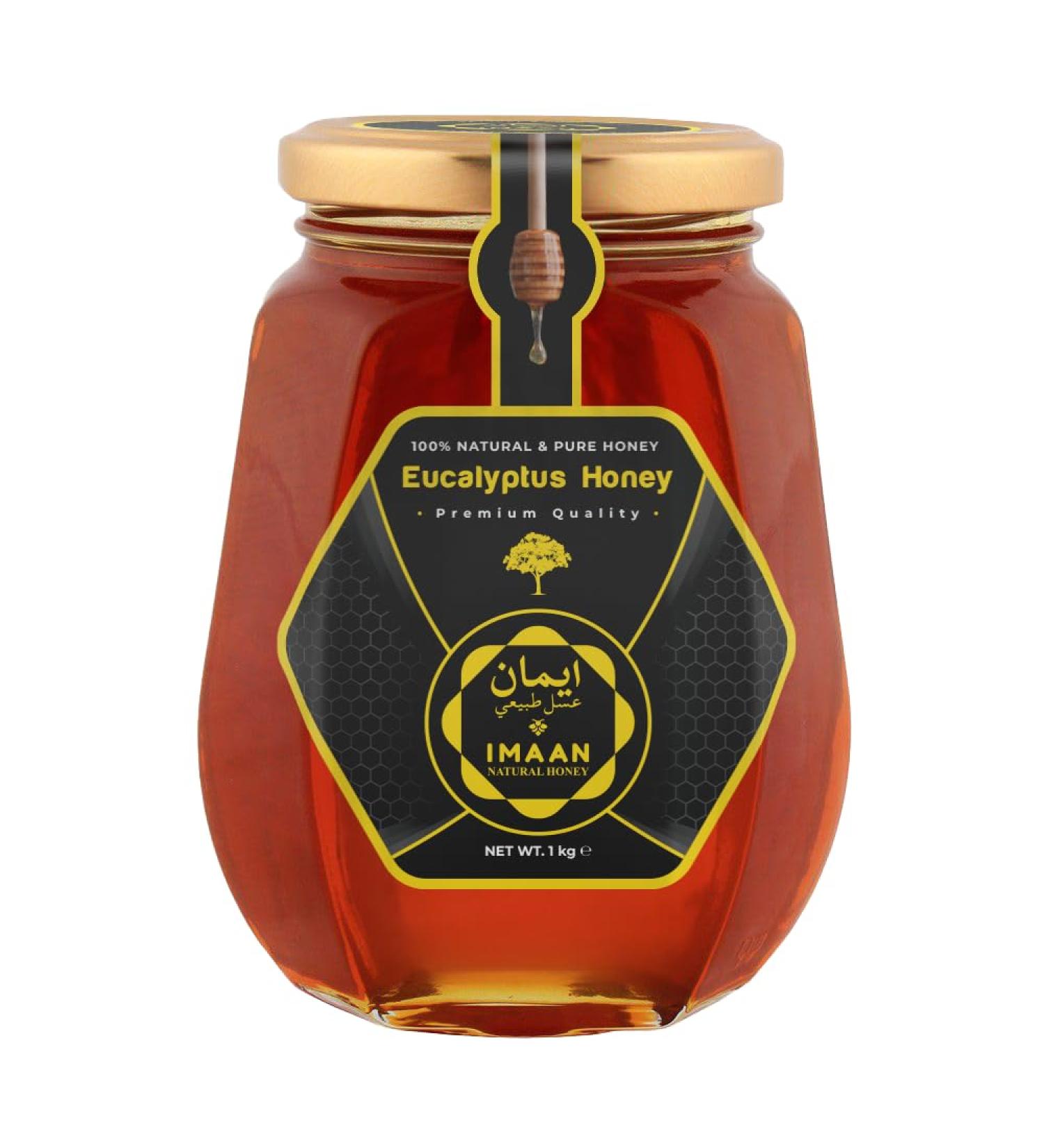 IMAAN Natural Honey 1KG Eucalyptus Honey 100% Natural & Pure Honey Premium Quality Honey. - Buy Online on SooperMarket.com