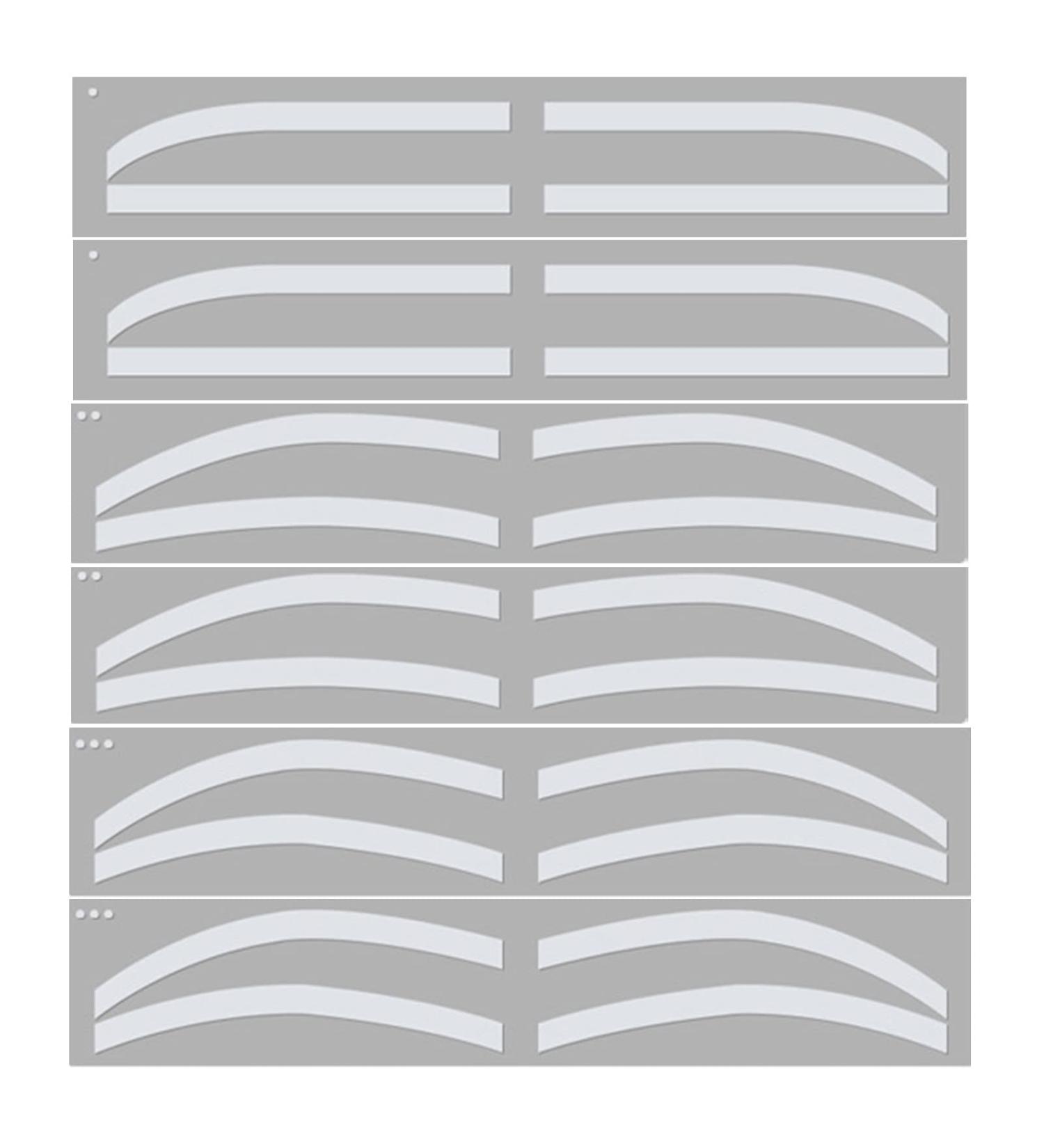 Silicone Disposable Eyebrow Stencil Kit for Microblading - Hygienic & Easy to Use - Buy Online on SooperMarket.com