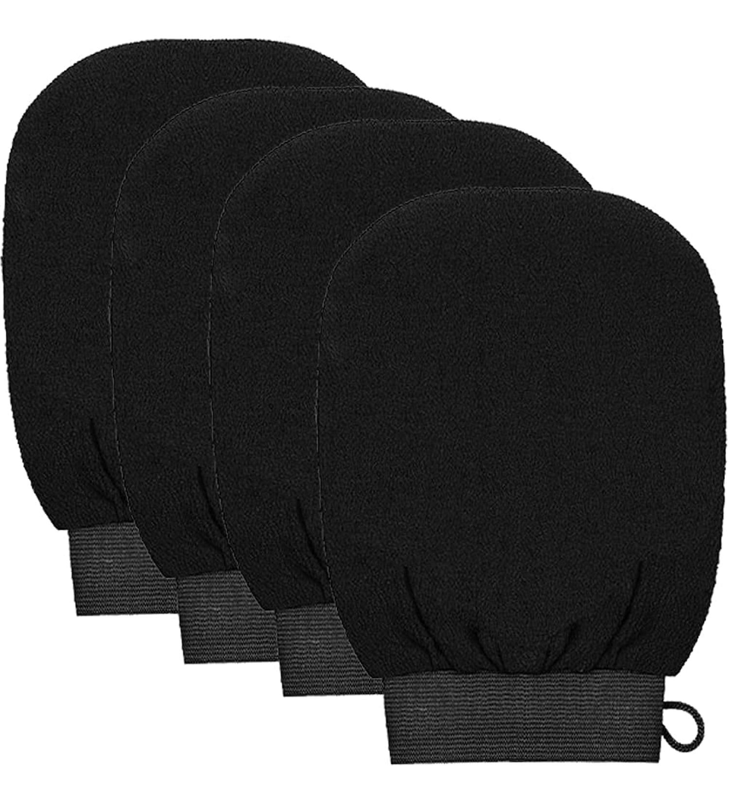 4 PCS Exfoliating Gloves for Deep Body Exfoliation - Shower Mitt for Dead Skin Removal - Scrubbing Gloves for Women and Men - Buy Online on SooperMarket.com