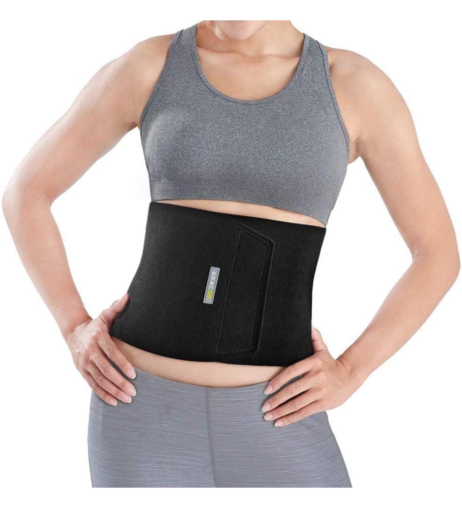 Bracoo Waist Trimmer Wrap - Sweat Sauna Slim Belly Belt for Men and Women | Abdominal Waist Trainer for Weight Loss & Core Stability | Metabolic Rate Booster | SE20 - Buy Online on SooperMarket.com