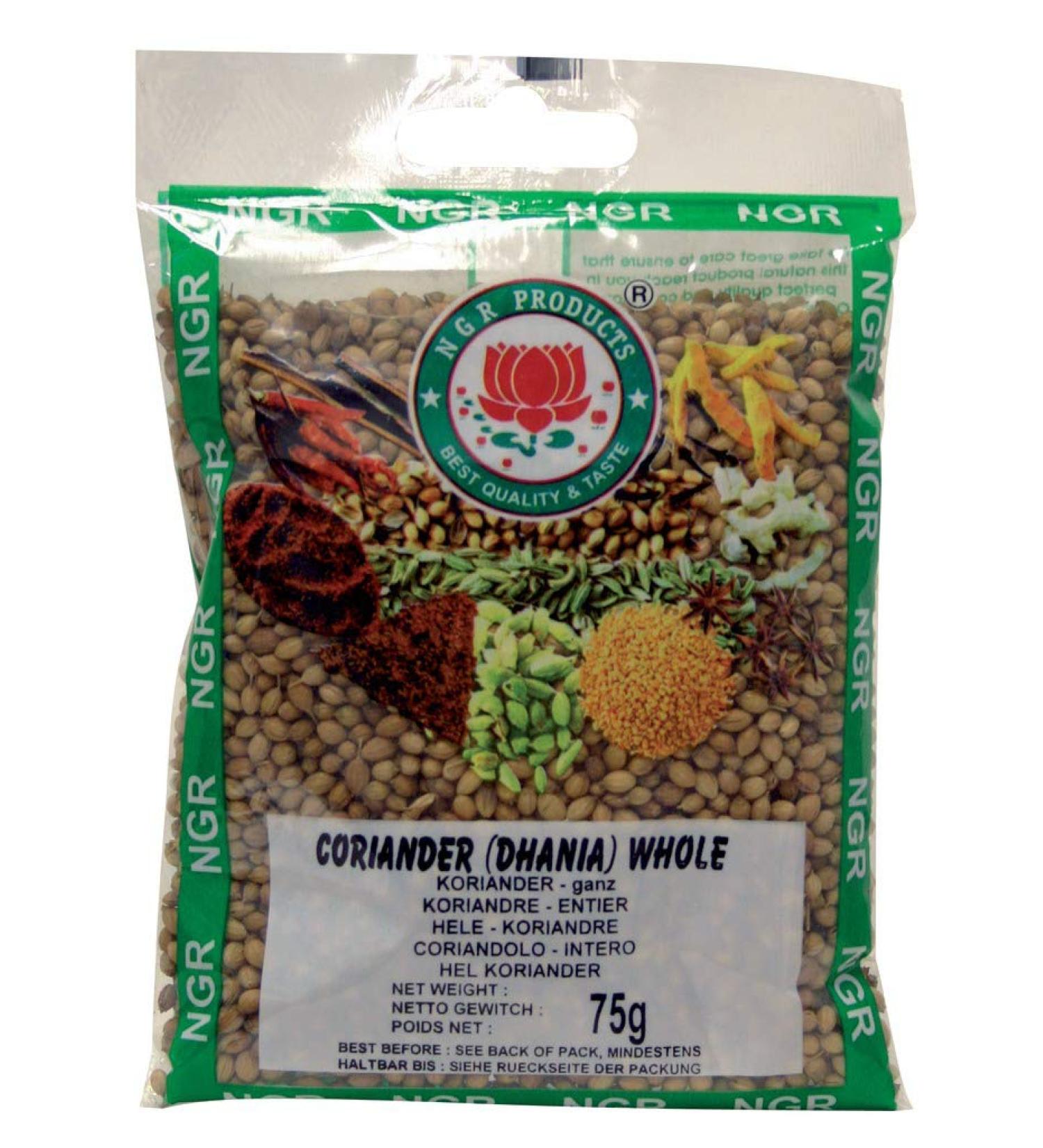 Ngr Coriander whole 75g (1 x 75 g pack)