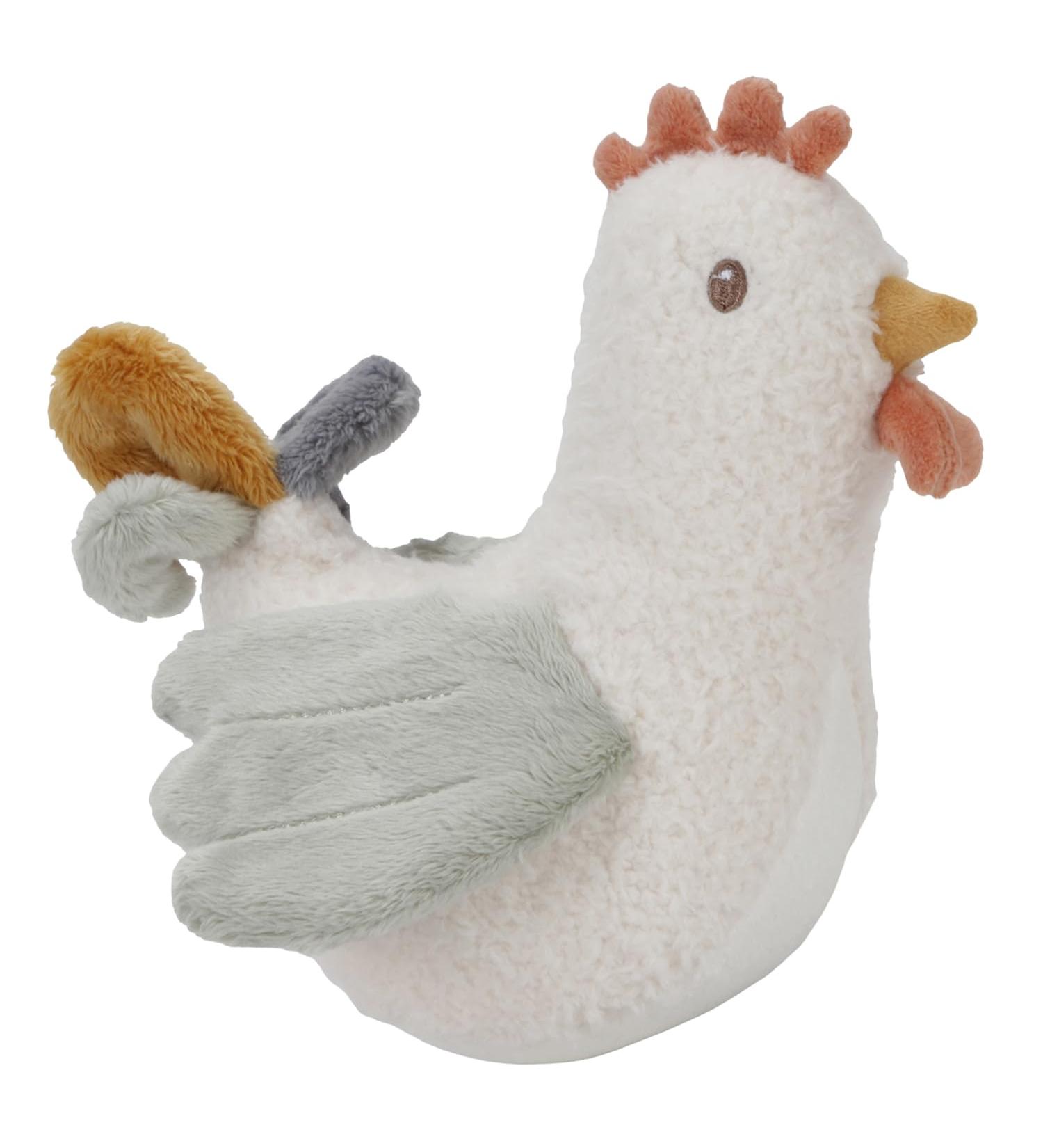 Buy Little Dutch 8803 Standing Figure Stuffed Toy Chicken - White Little Farm | International Shipping Available - Buy Online on SooperMarket.com