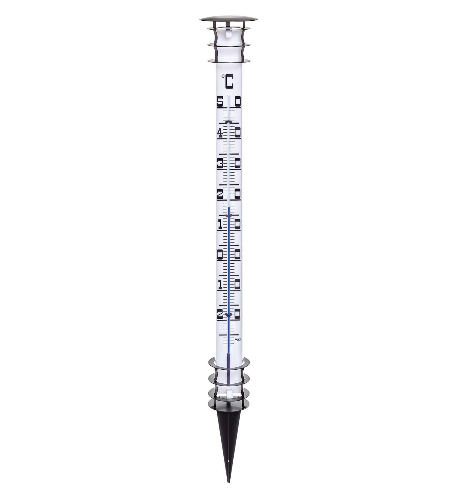 TFA Dostmann Jumbo Analogue Garden Thermometer with Ground Spike - 12.2002 Black 136x136x1150 mm | Buy Internationally - Buy Online on SooperMarket.com