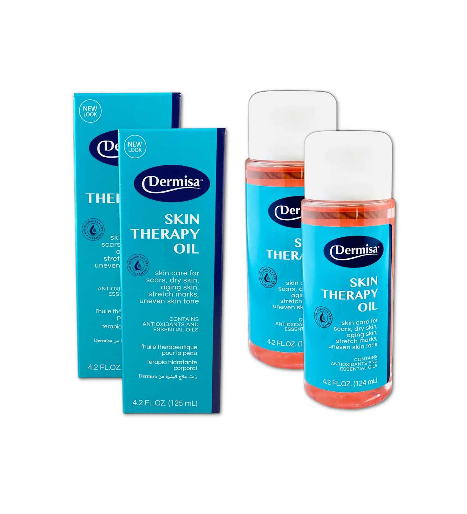 Dermisa Skin Therapy Oil - Multi-Purpose Moisturizing Oil with Vitamin E & A Chamomile Rosemary | 4.2 OZ Pack of 2 - Buy Internationally - Buy Online on SooperMarket.com