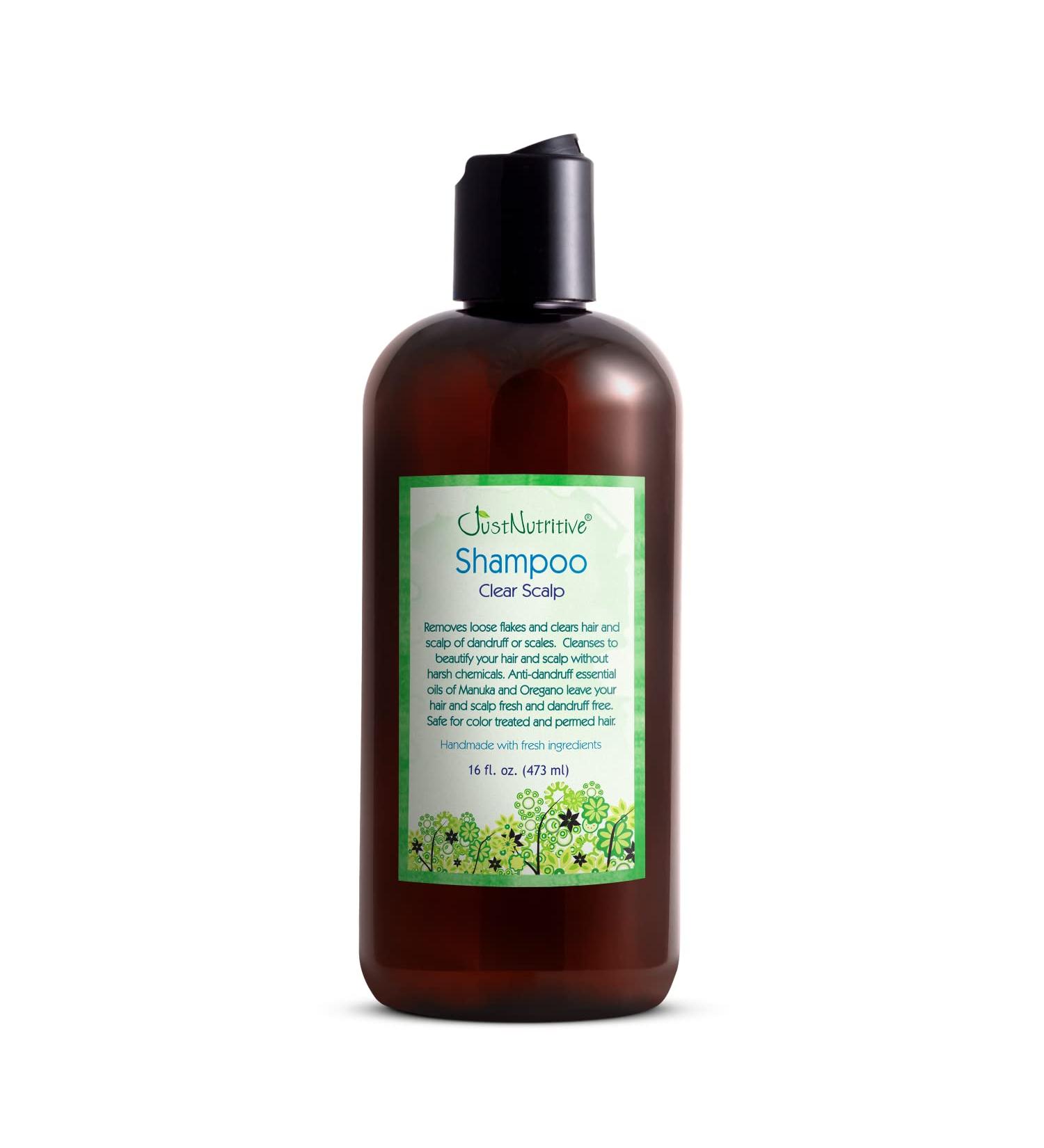 Just Nutritive Dandruff Clear Scalp Shampoo | Natural Anti-Dandruff Treatment | Gentle Shampoo for Dry Scalps | 16 Fl Oz - Buy Online on SooperMarket.com