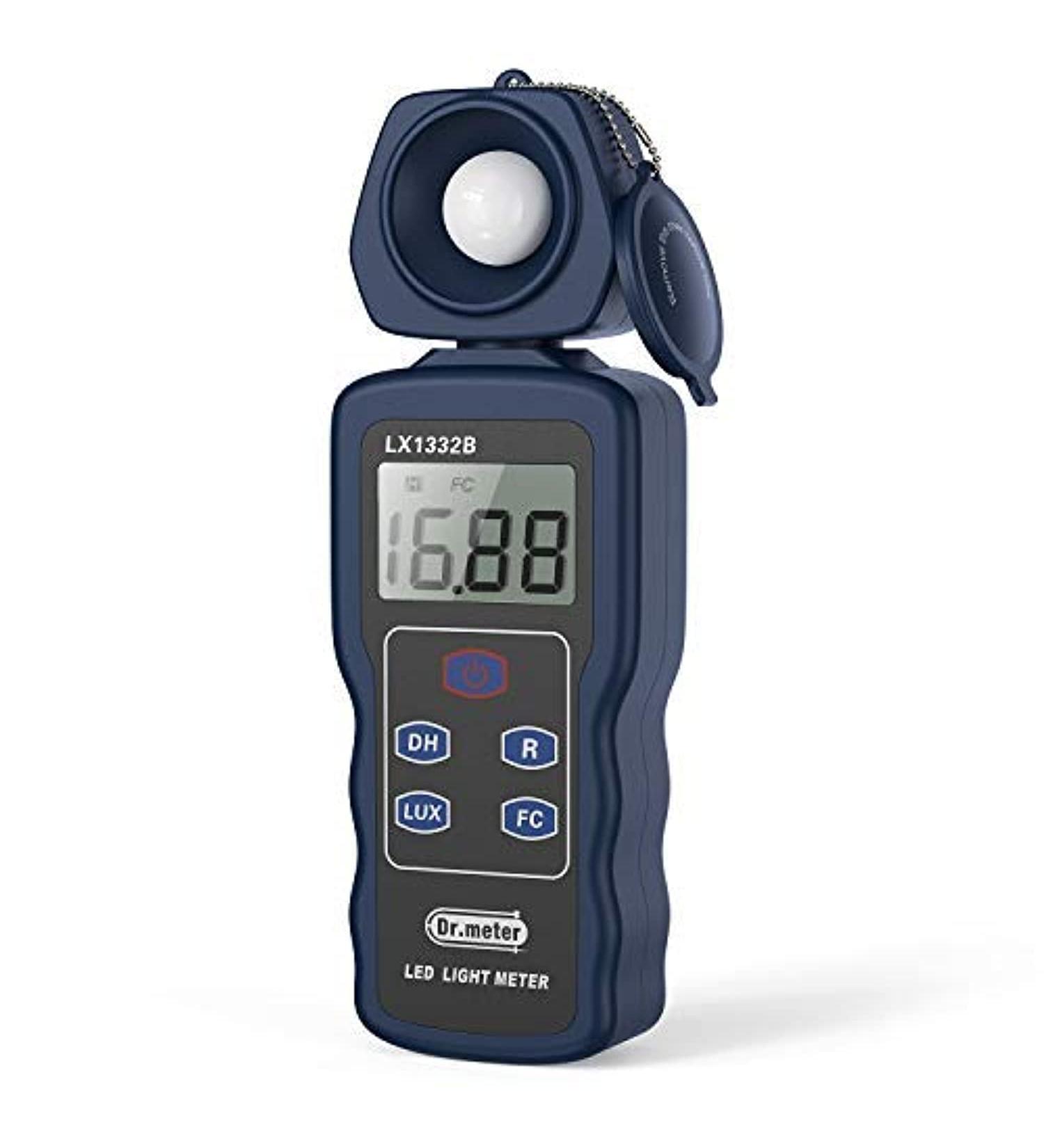 Dr.meter Professional LED Light Meter with 0-200,000 Measuring Ranges and Rotatable Detector - Buy Online on SooperMarket.com