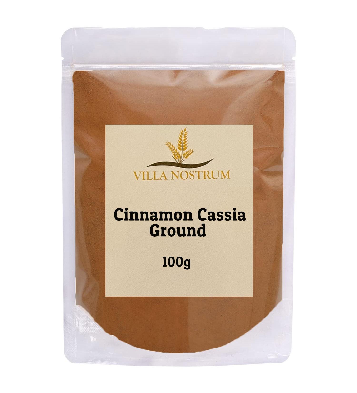 Cinnamon Powder (Cassia) 100g by Villa Nostrum Ground Non GMO Non Irradiated Keto Friendly