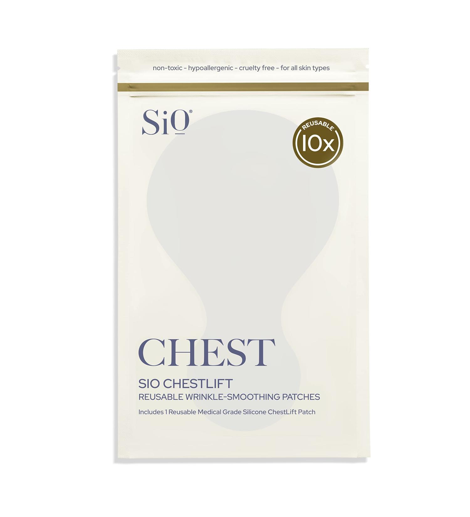 SiO Beauty SkinPad Silicone Chest Anti-Wrinkle Patches - 2 Weeks Supply - Buy Online on SooperMarket.com