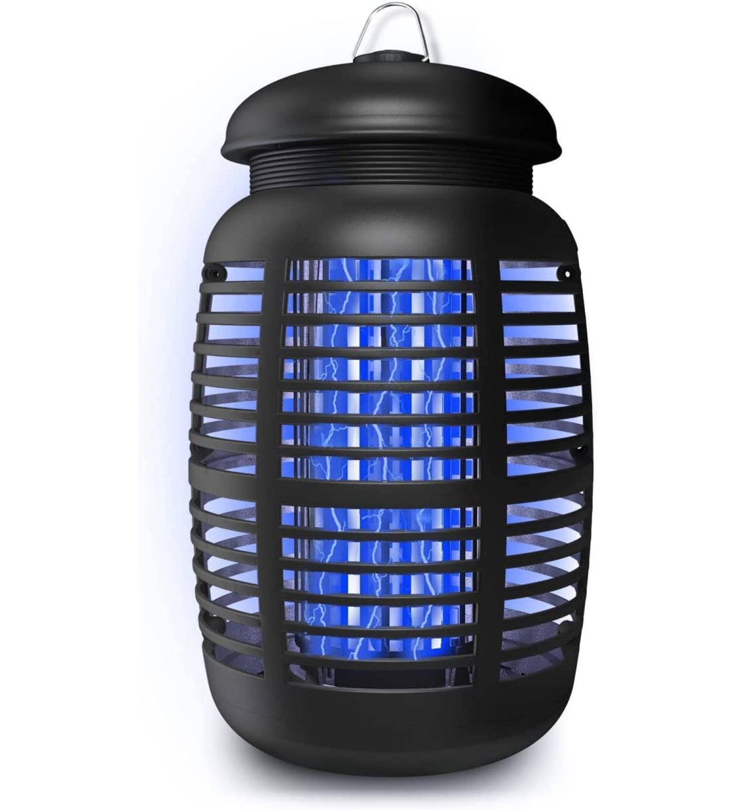 2-in-1 Bug Zapper + Attractant - 4800V Mosquito Killer - Electric Insect Fly Trap - Waterproof Indoor & Outdoor - Bright Light Bulb Lamp for Backyard, Patio, Home - Plug-in - Buy Online on SooperMarket.com